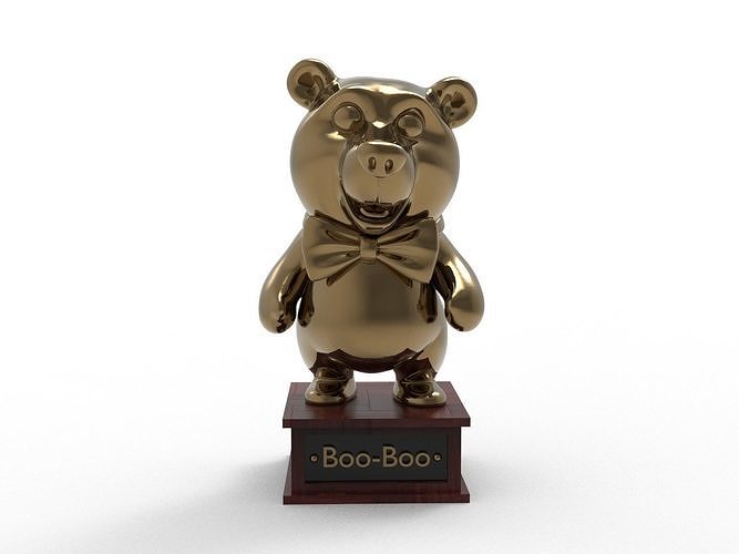 Boo-Boo Cartoon Figure Low-poly 3D model
