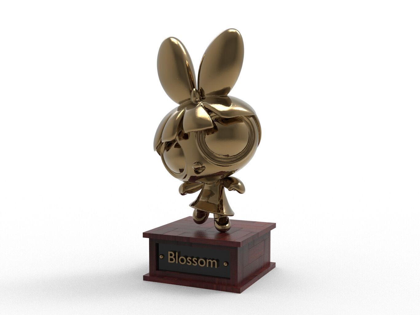 Blossom Cartoon Figure Low-poly 3D model_2