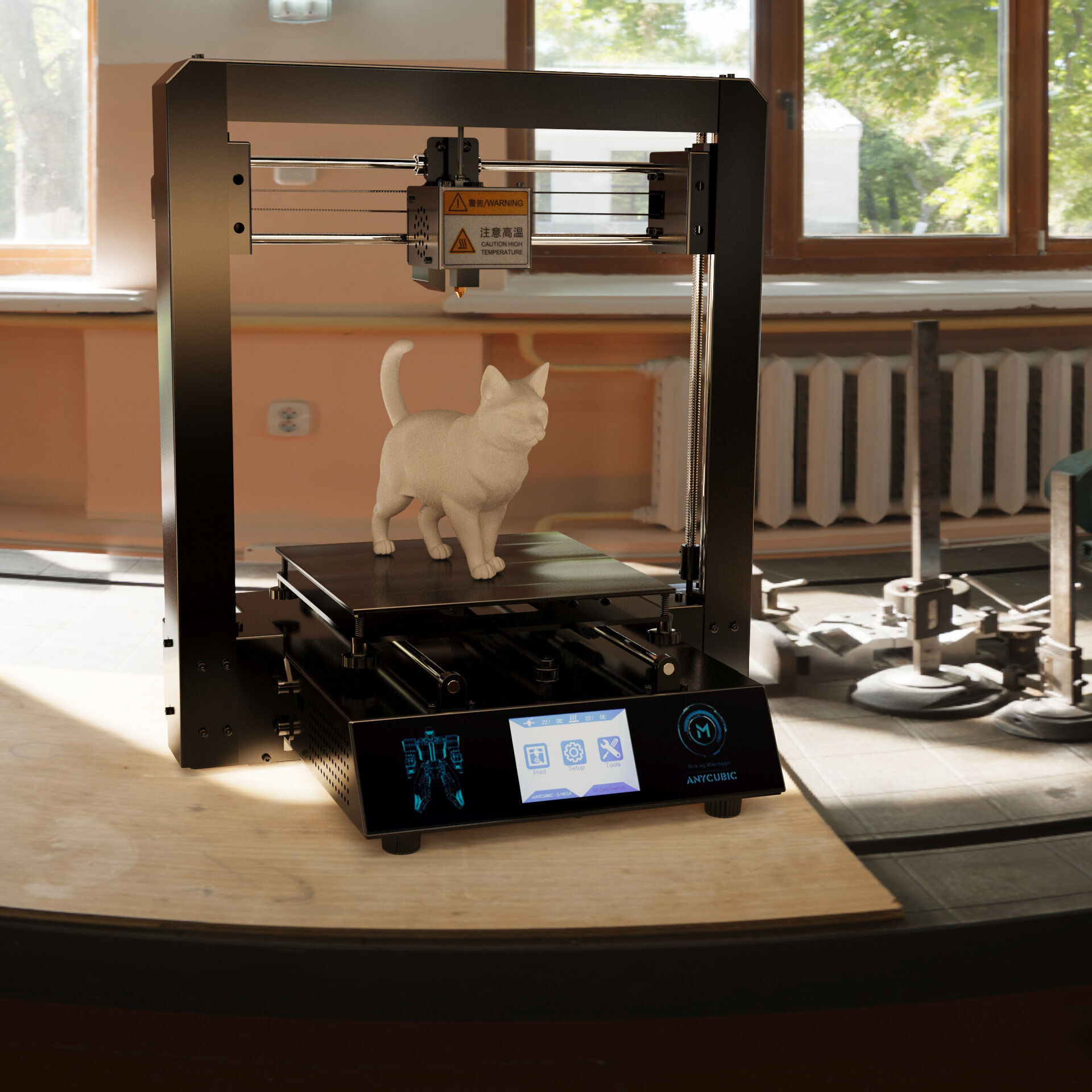 Cat in walking pose 3D Print model 3D print model 3D print model_3