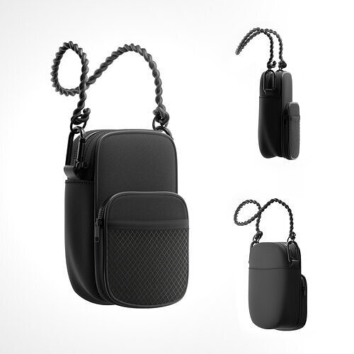 Black Sling Bag - Mini Pouch 3D model