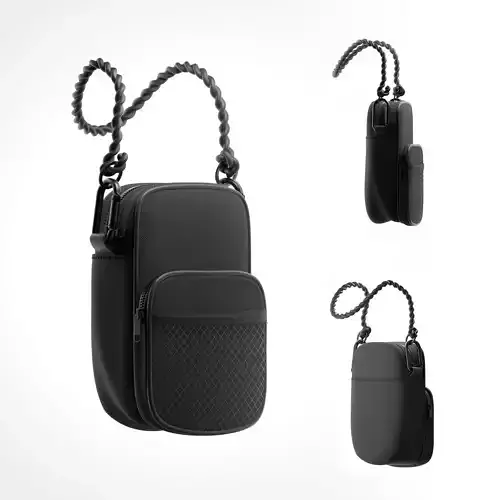 Black Sling Bag - Mini Pouch