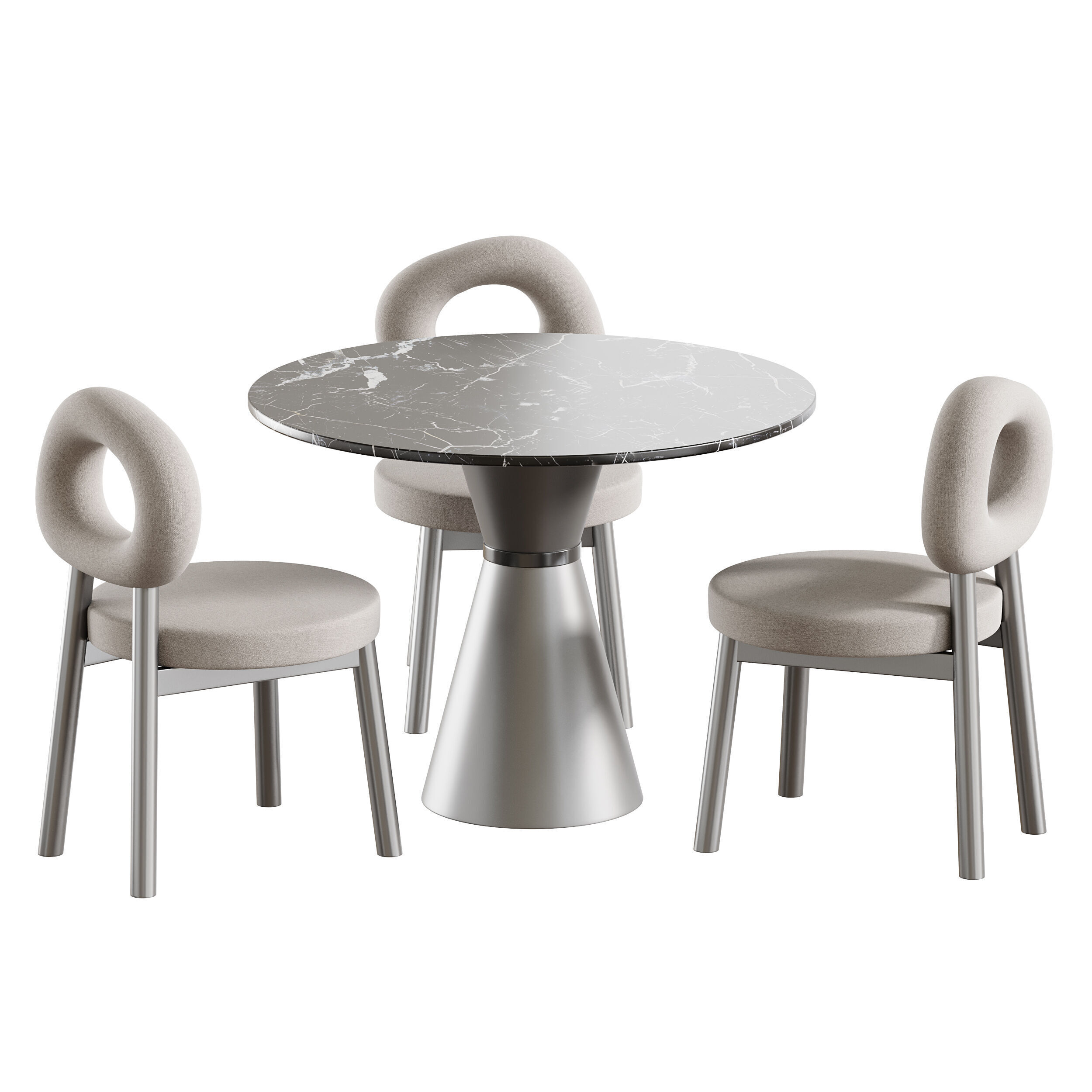 Dining table CAIRNS 3D model_4