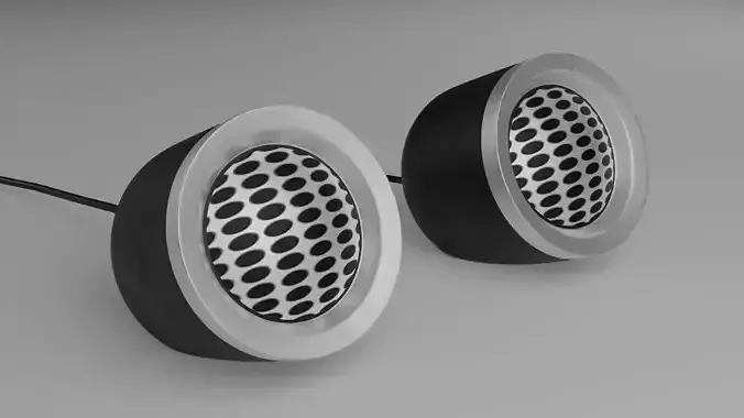 Zebronics speaker  low-poly 3D game asset