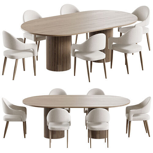 Dining table EDINBURGH 3D model
