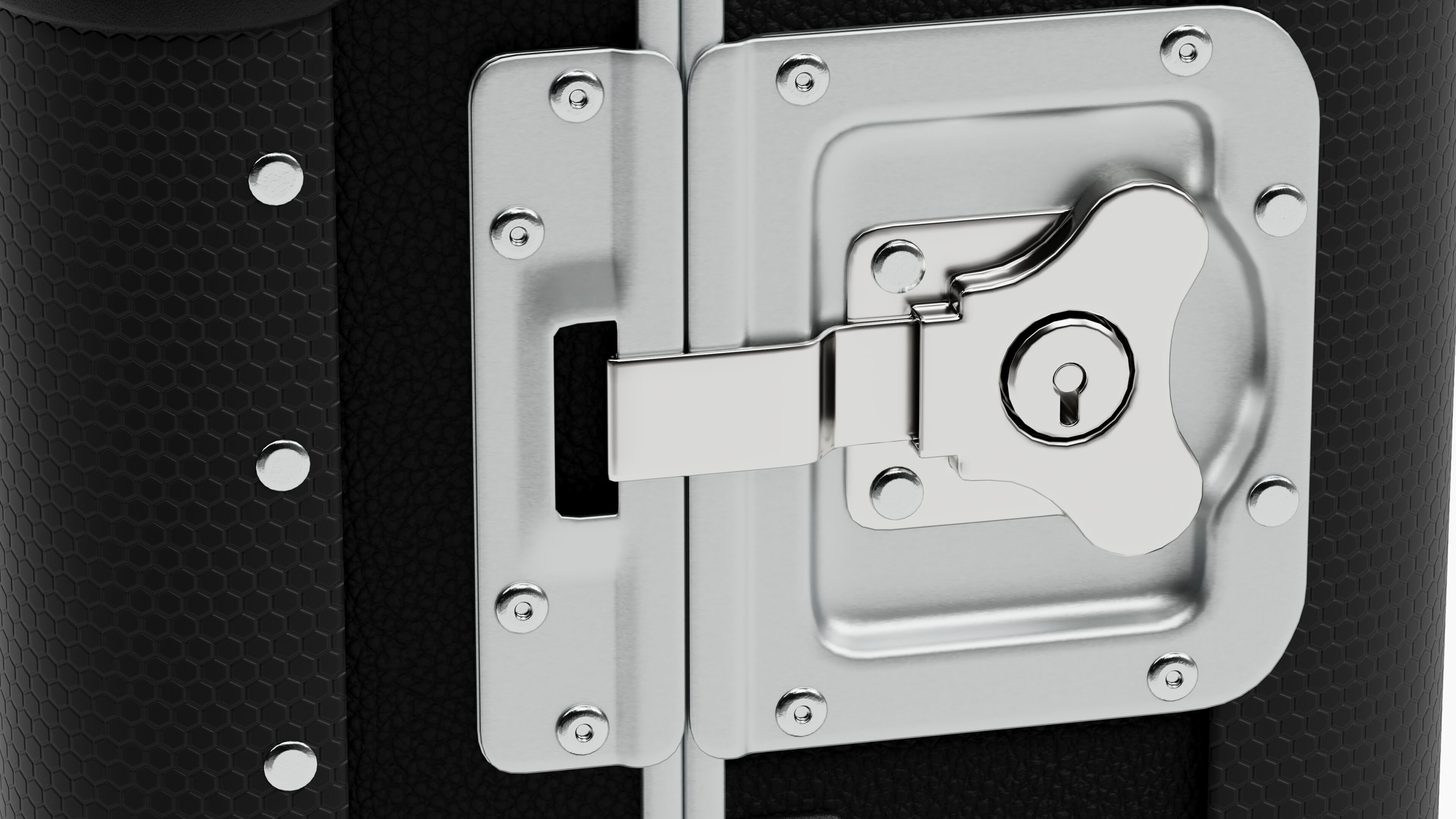 Travel Trolley  Black Plastic and Smooth Leather  PBR 3D Model Low-poly 3D model_8