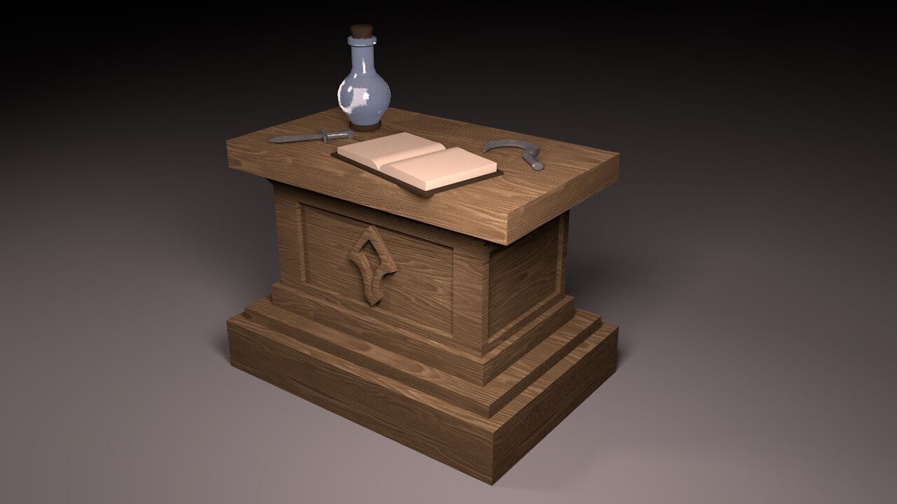 Pedestal magic 3D print model_5