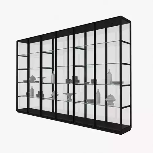 porro ex libris glass cabinet