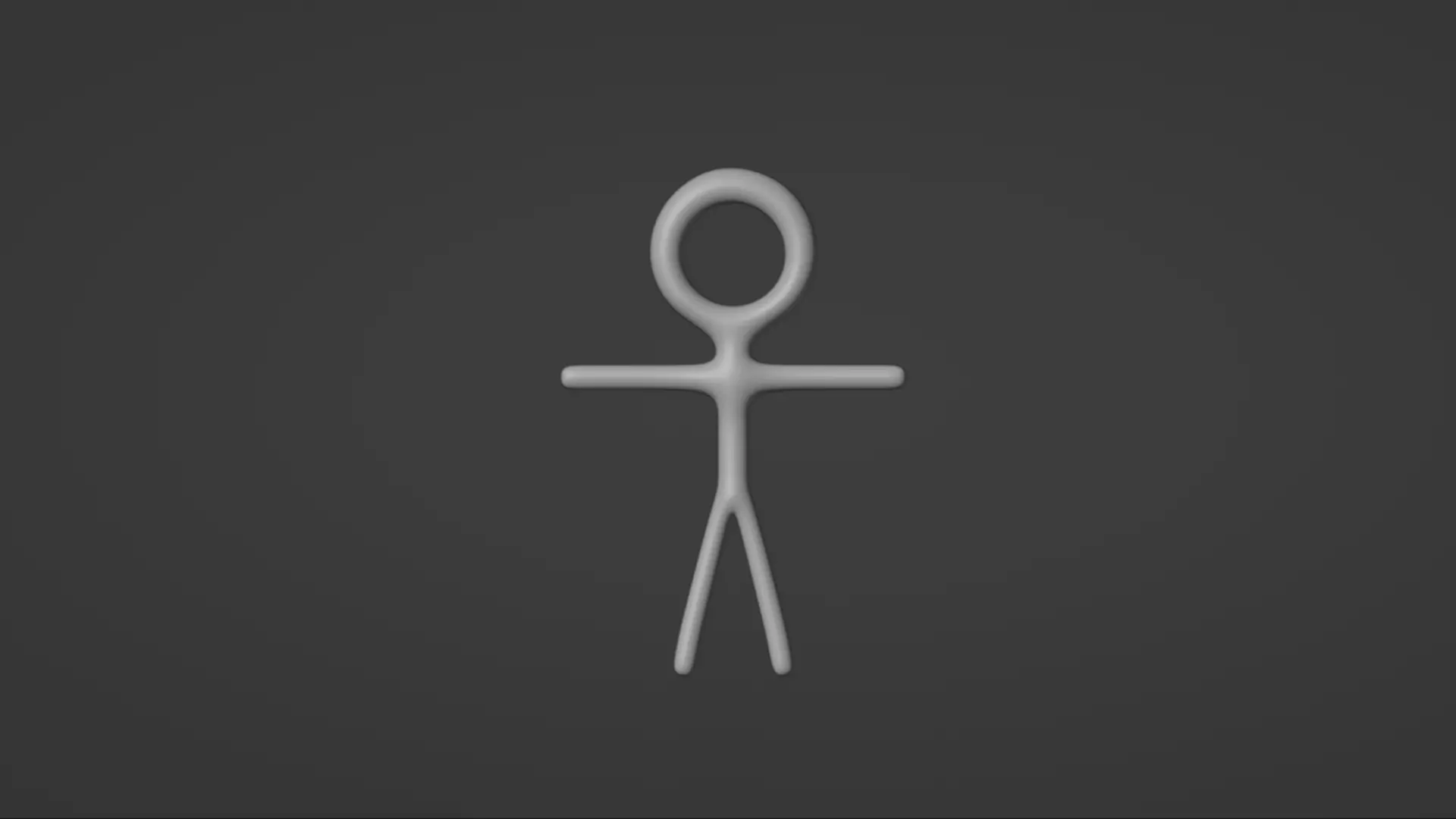 Stick Man Optimized 3D Model Low-poly 3D model_0