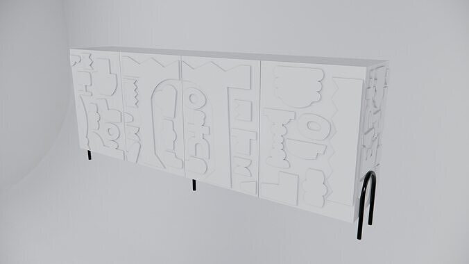 Modern Cabinet Abstract 3D model