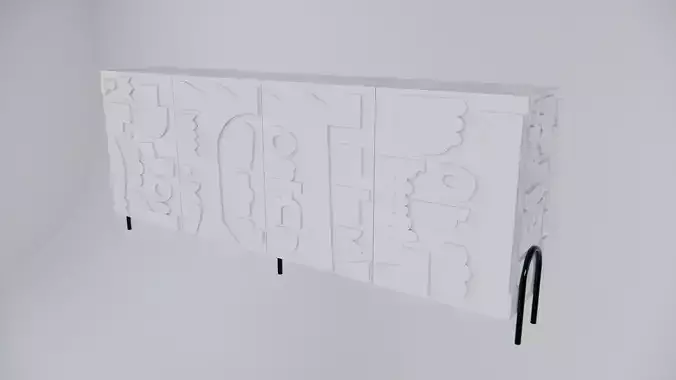 Modern Cabinet Abstract 3D model