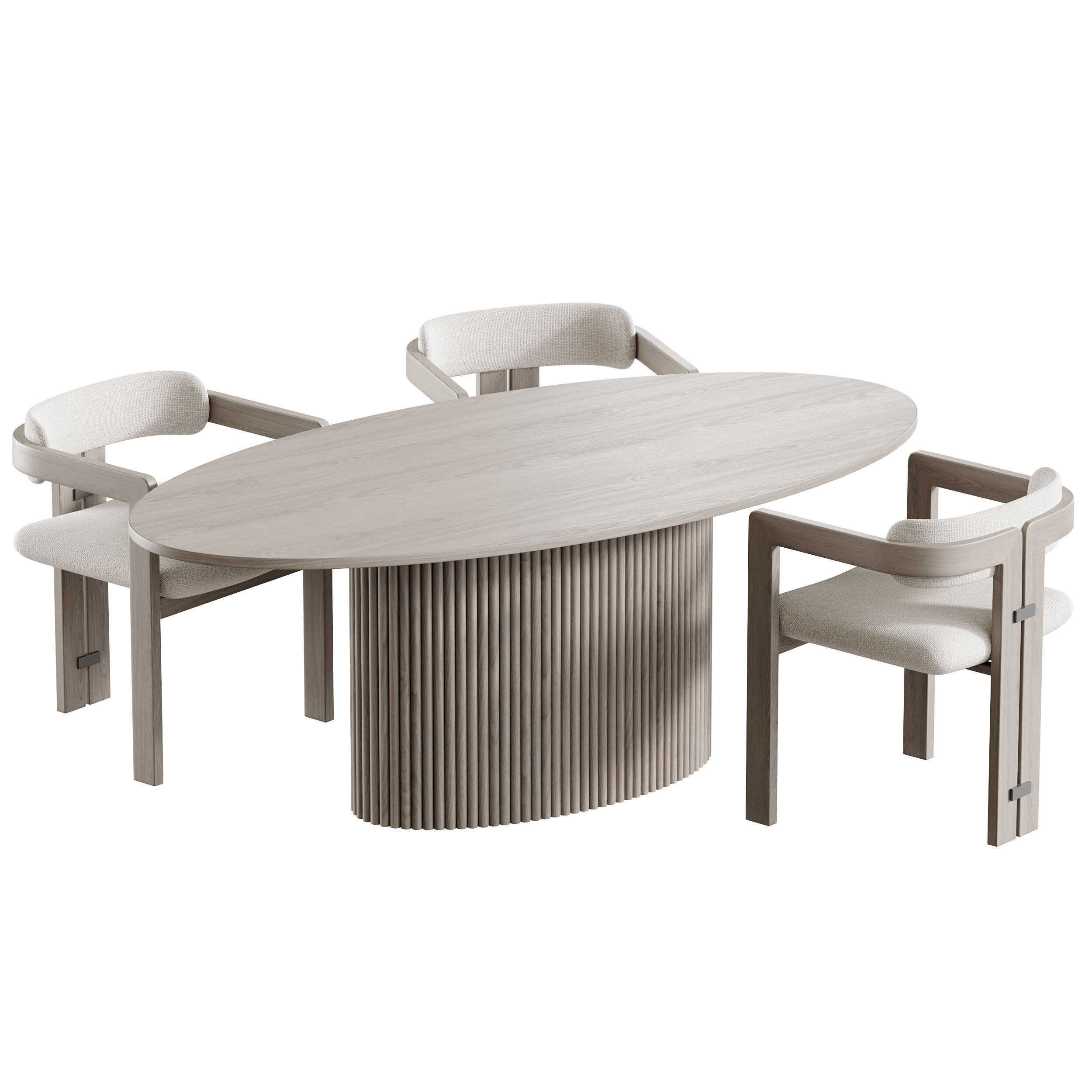 Dining table FIVORIANA 3D model_3