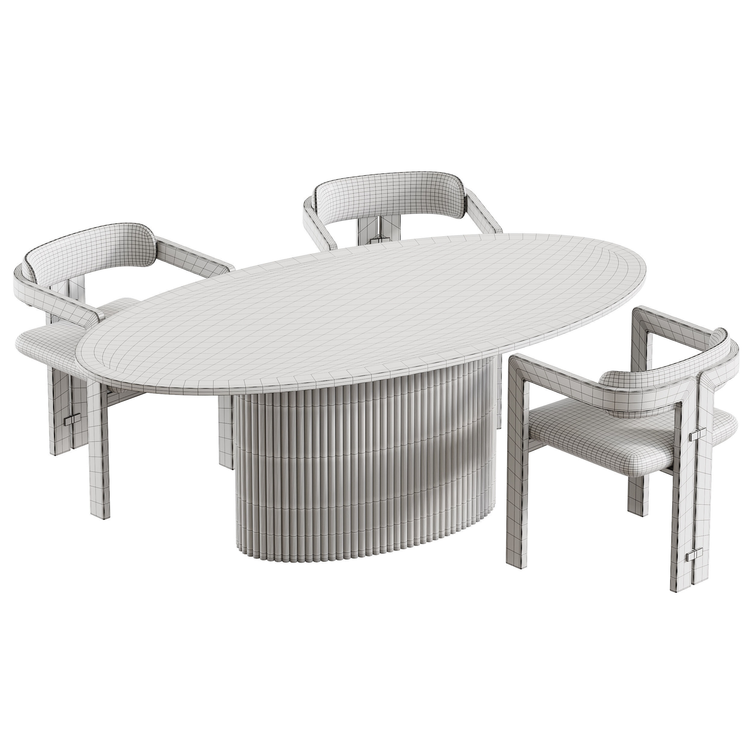 Dining table FIVORIANA 3D model_13