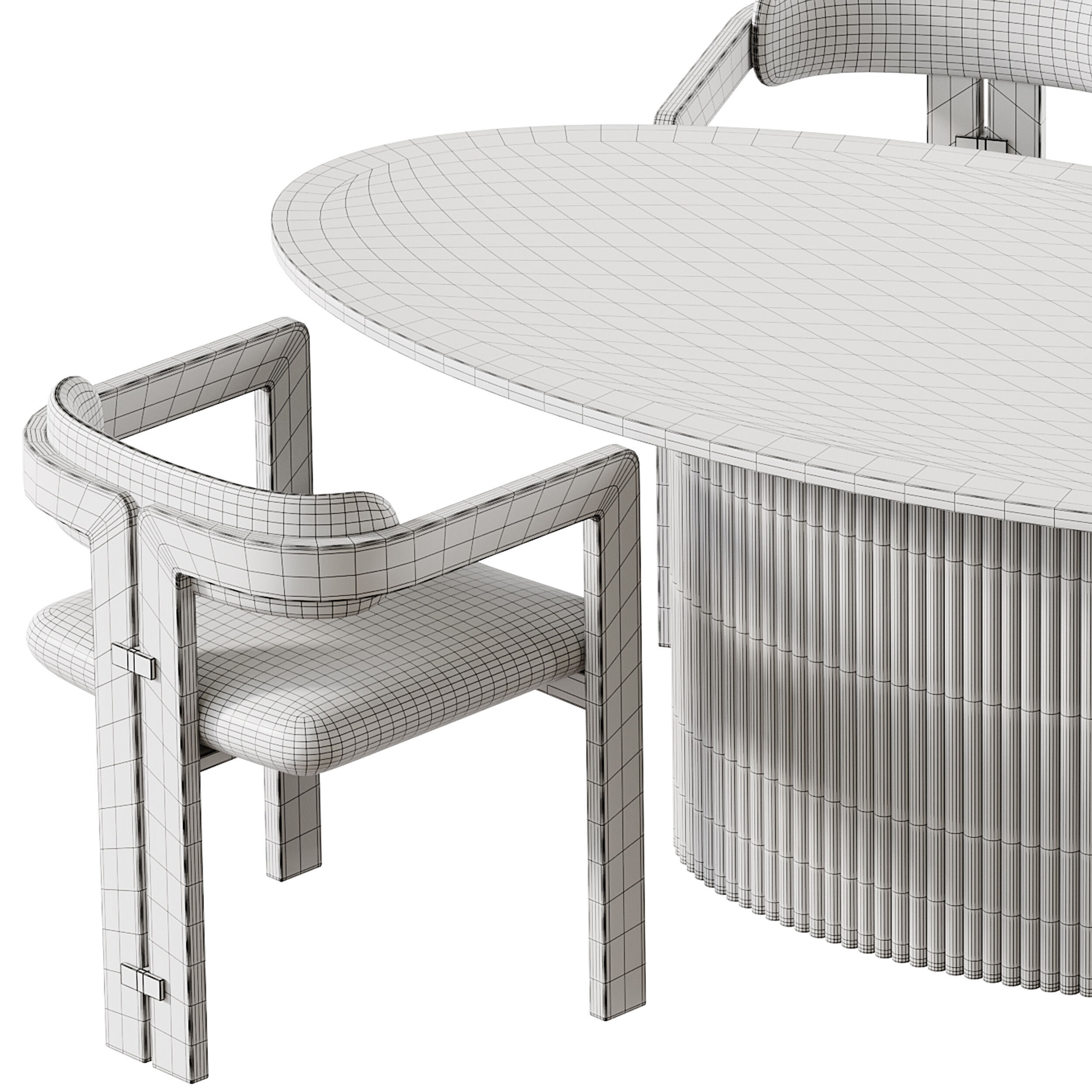 Dining table FIVORIANA 3D model_14