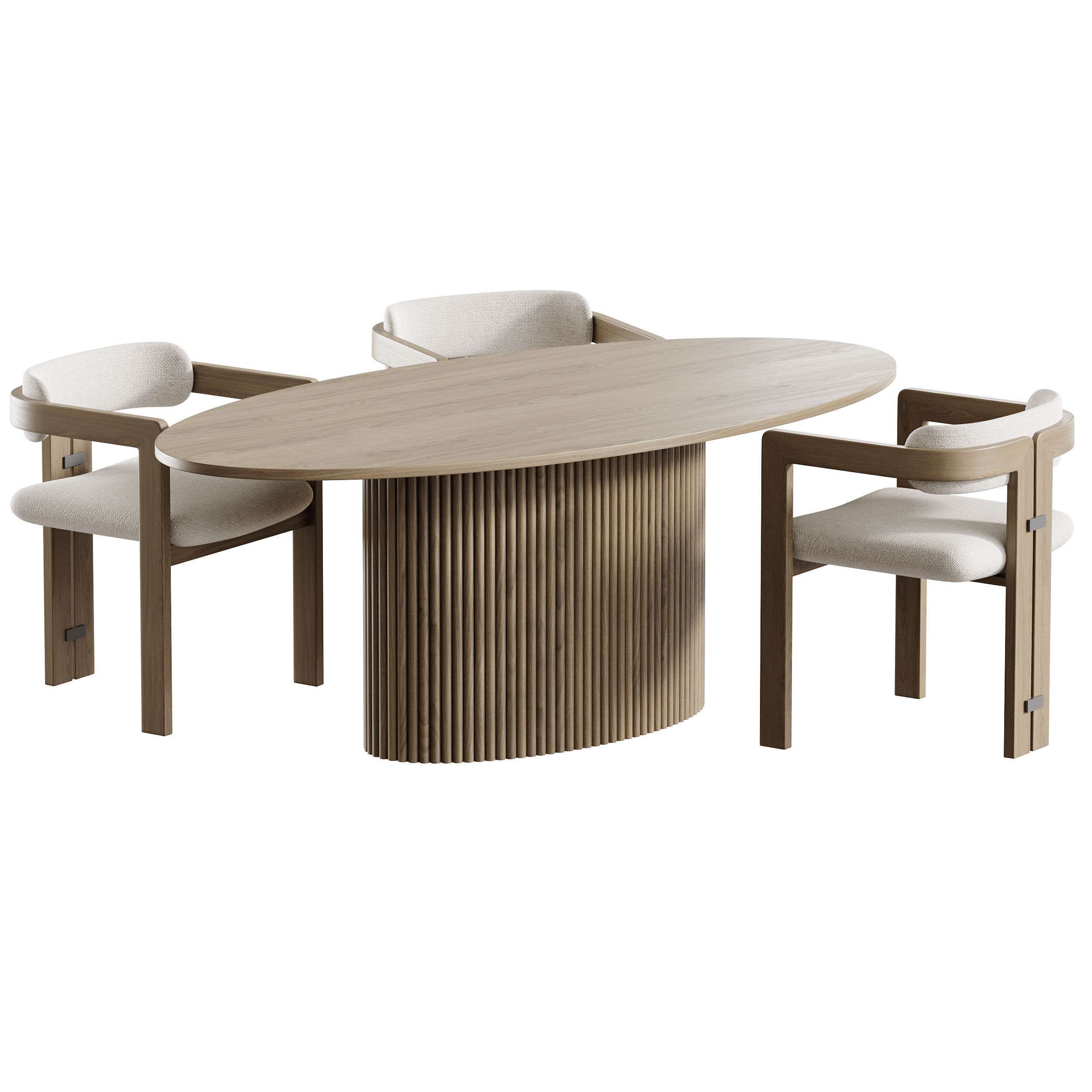 Dining table FIVORIANA 3D model_1