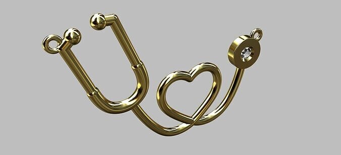 Stethoscope Pendant 3D print model
