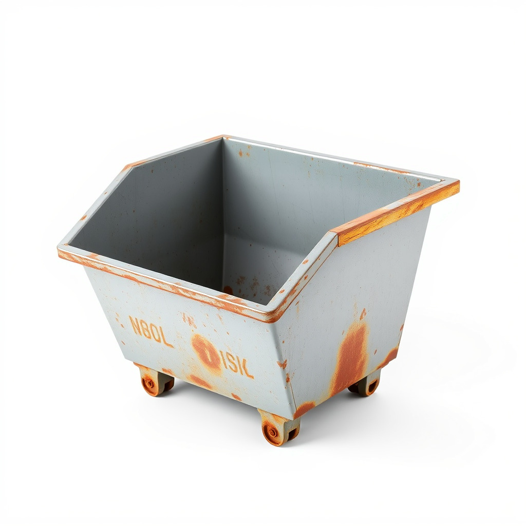 Industrial Container Model Pack with Rusty Texture Low-poly 3D model_2