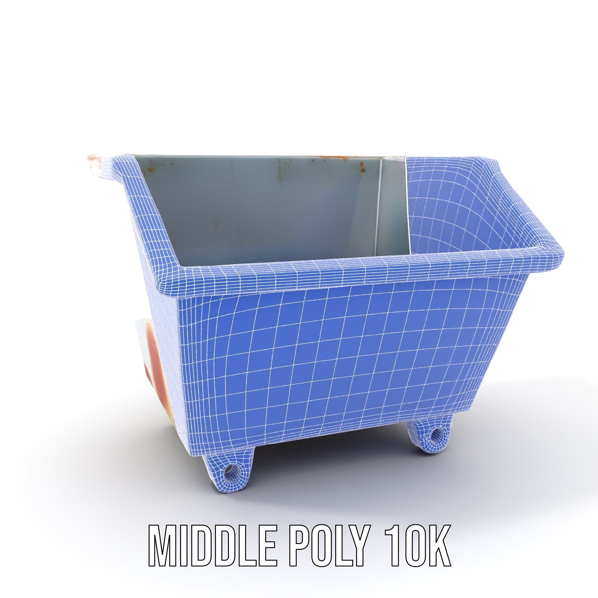 Industrial Container Model Pack with Rusty Texture Low-poly 3D model_25