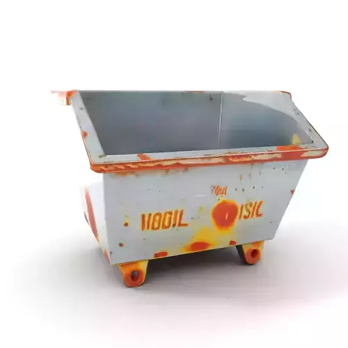 Industrial Container Model Pack with Rusty Texture Low-poly 3D model