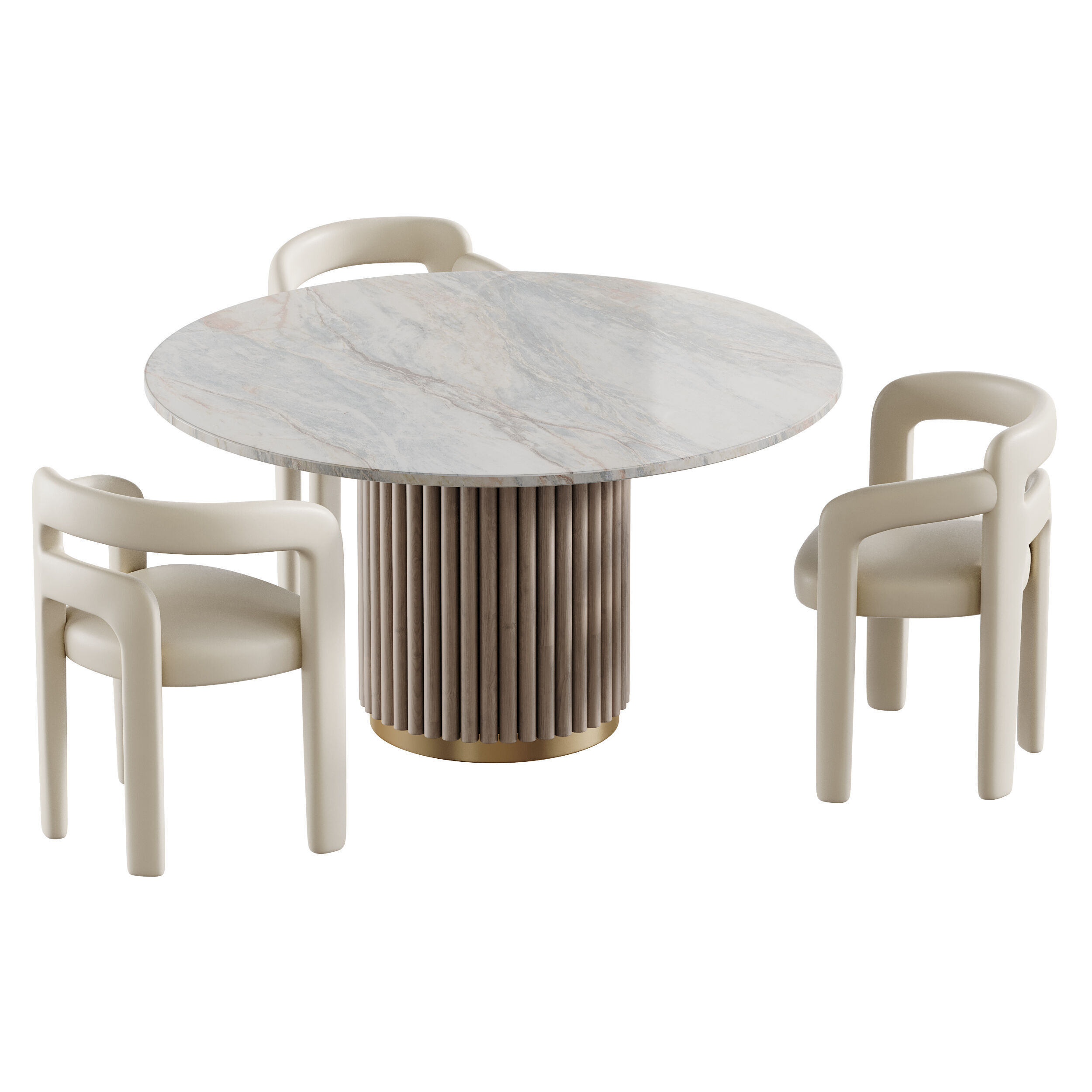 Dining table HAMBURG 3D model_1
