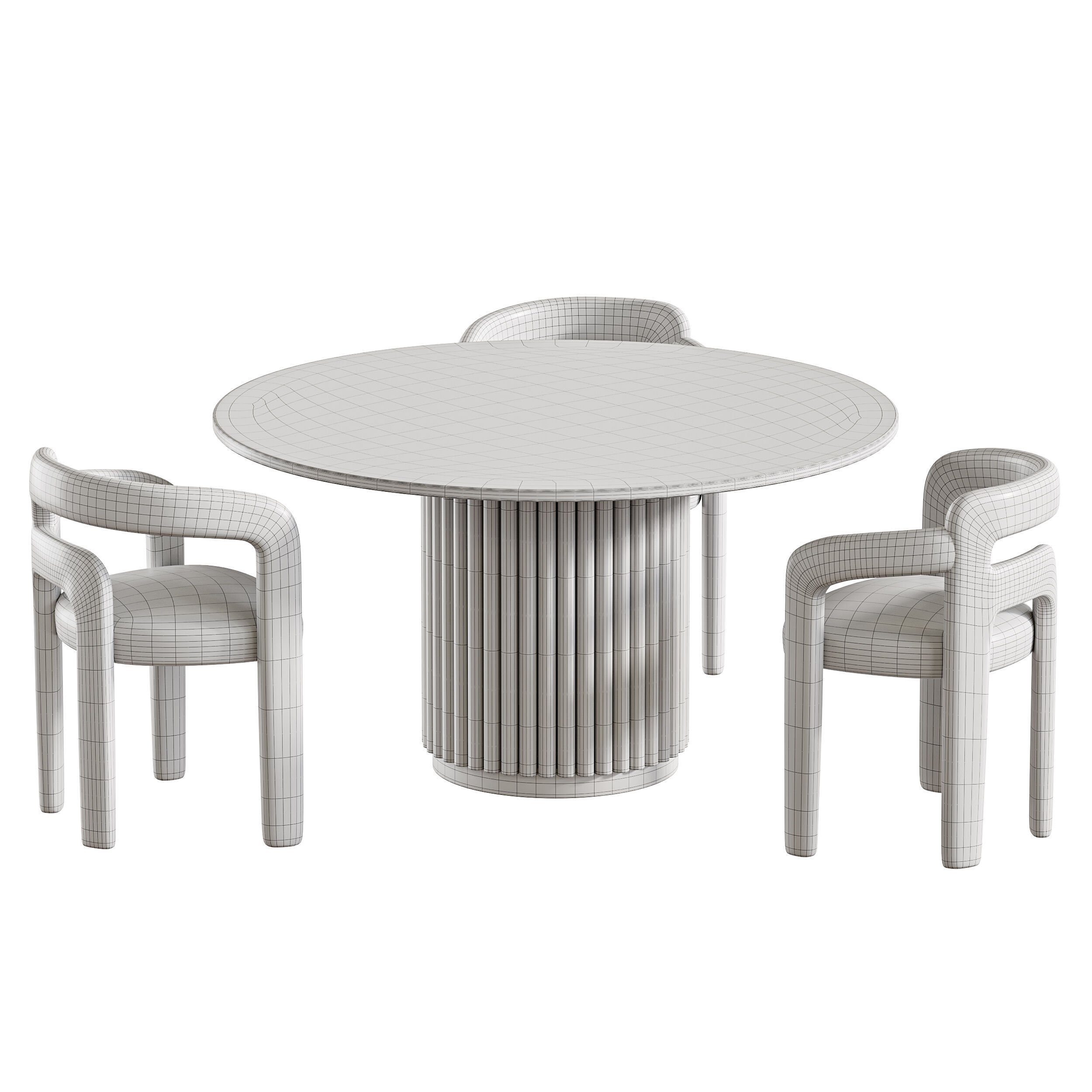 Dining table HAMBURG 3D model_13
