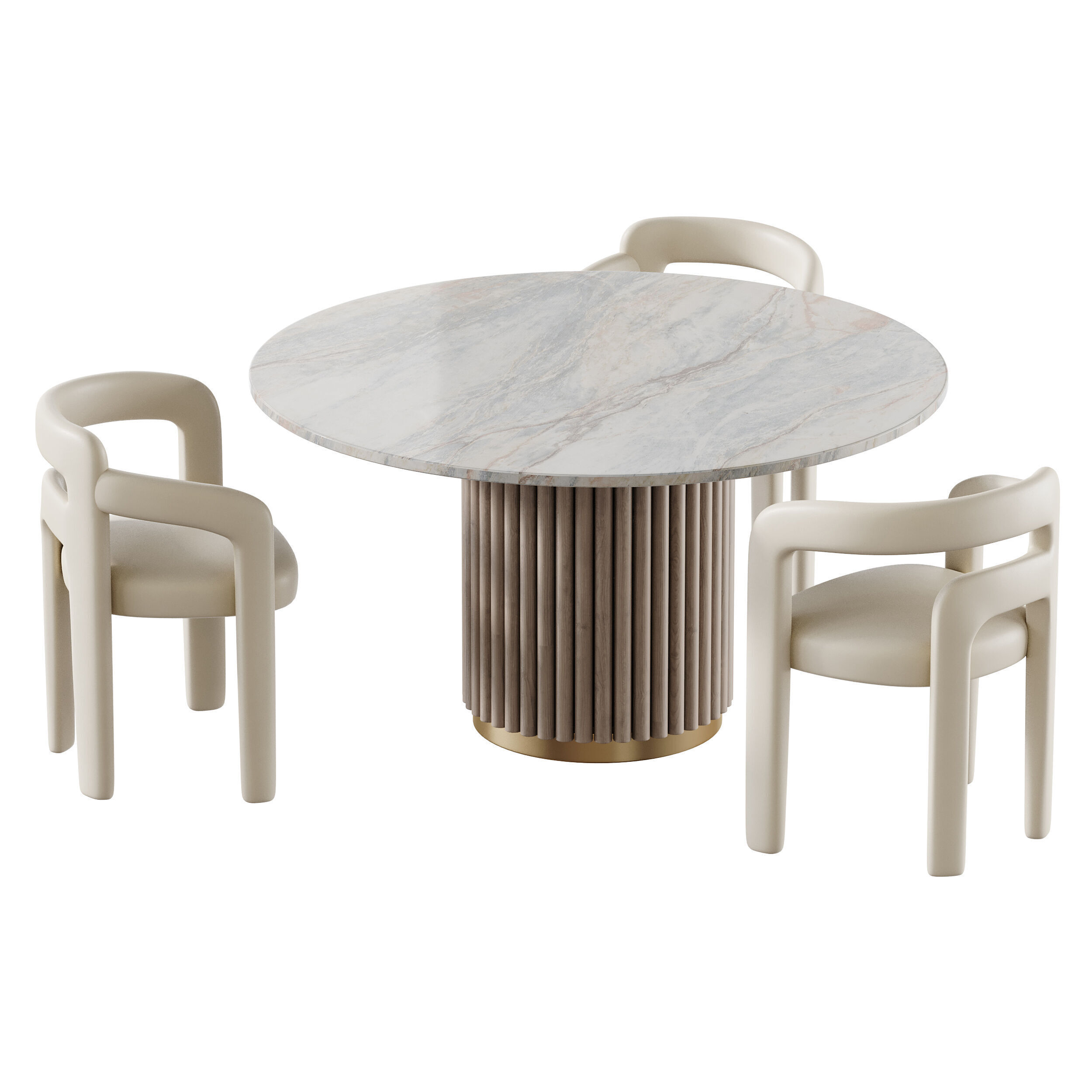 Dining table HAMBURG 3D model_8