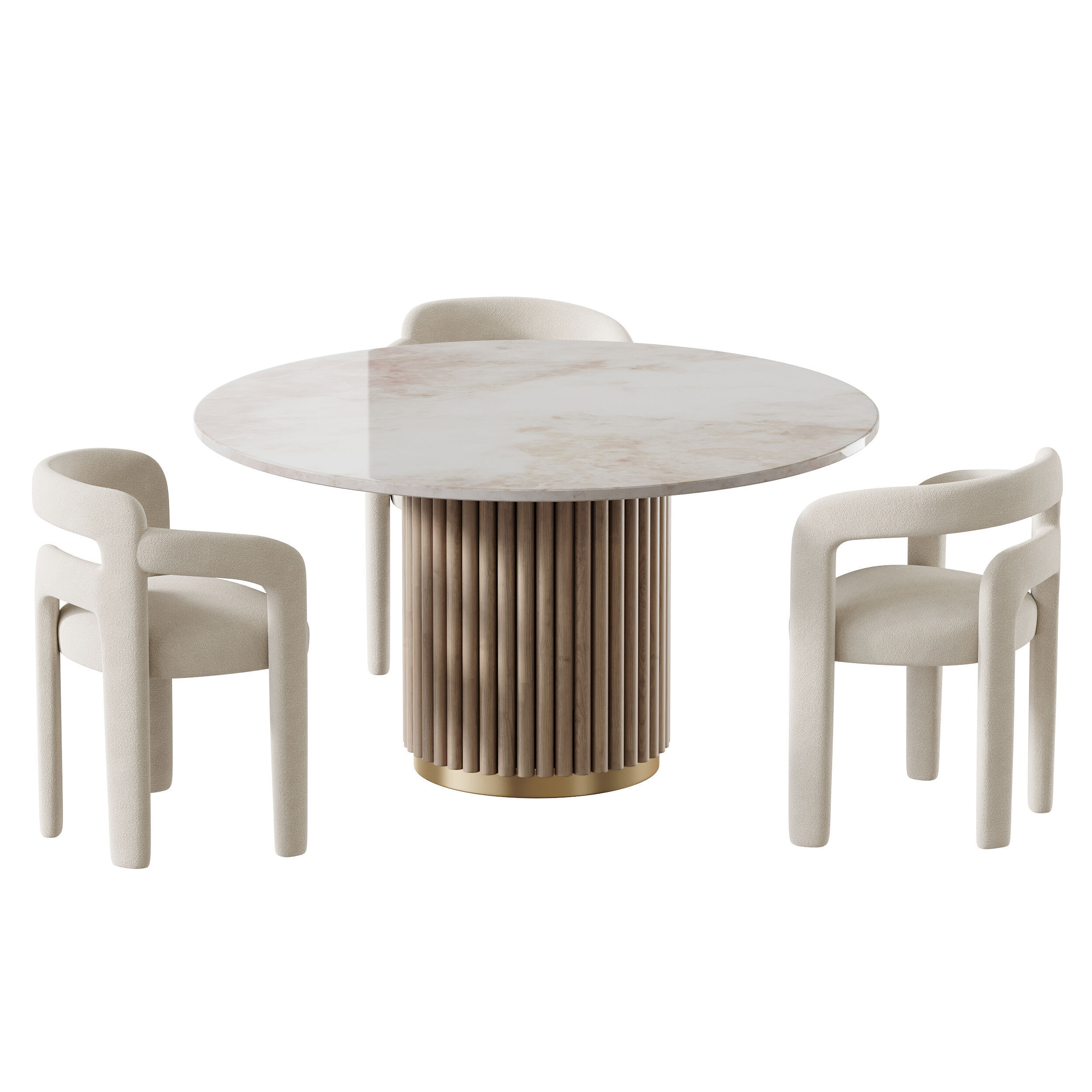 Dining table HAMBURG 3D model_9