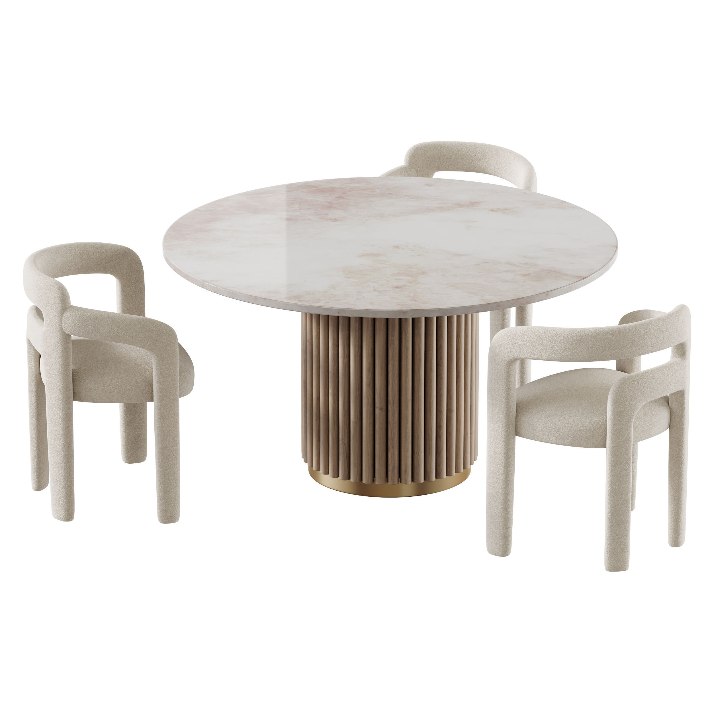 Dining table HAMBURG 3D model_10