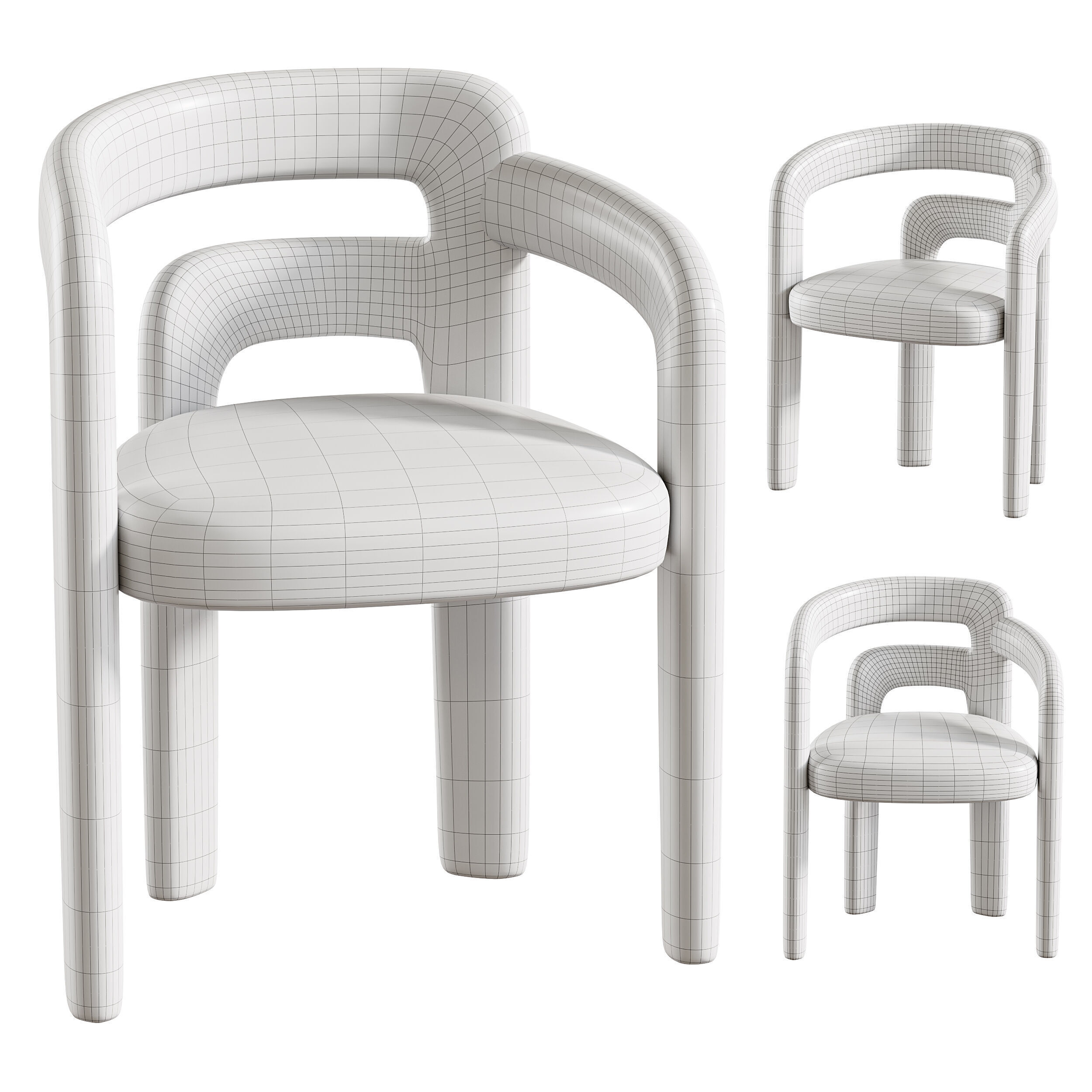 Dining table HAMBURG 3D model_14