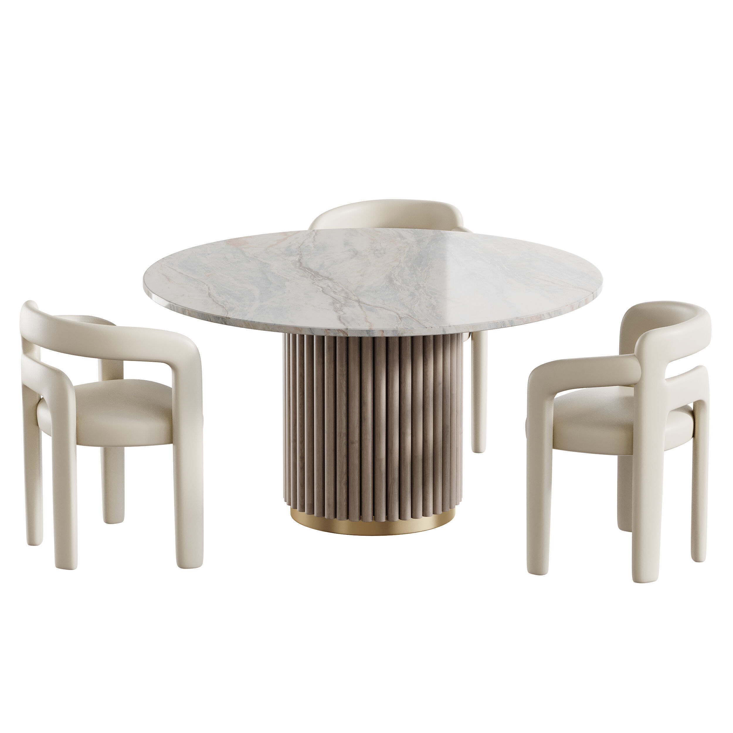 Dining table HAMBURG 3D model_0