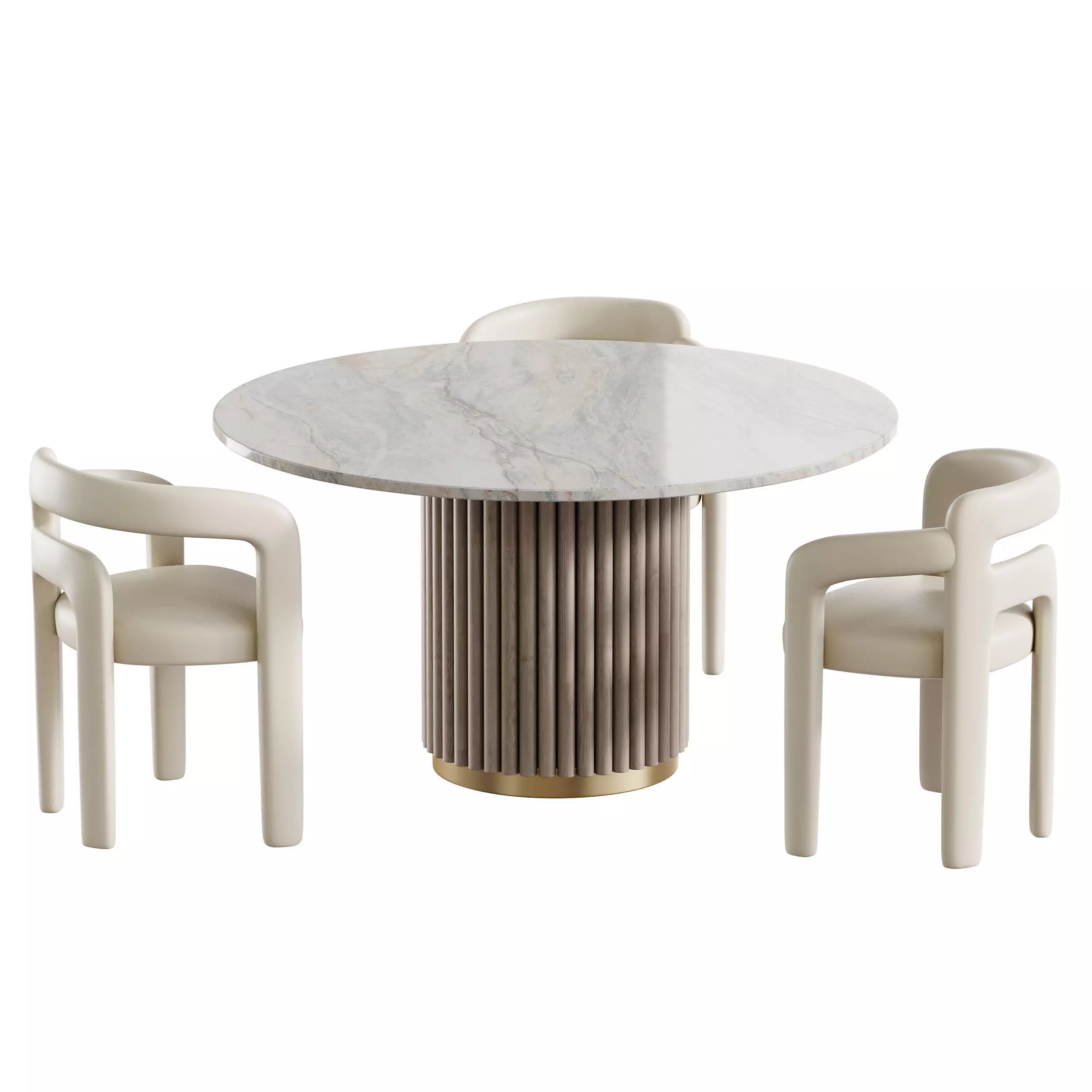 Dining table HAMBURG 3D model_0