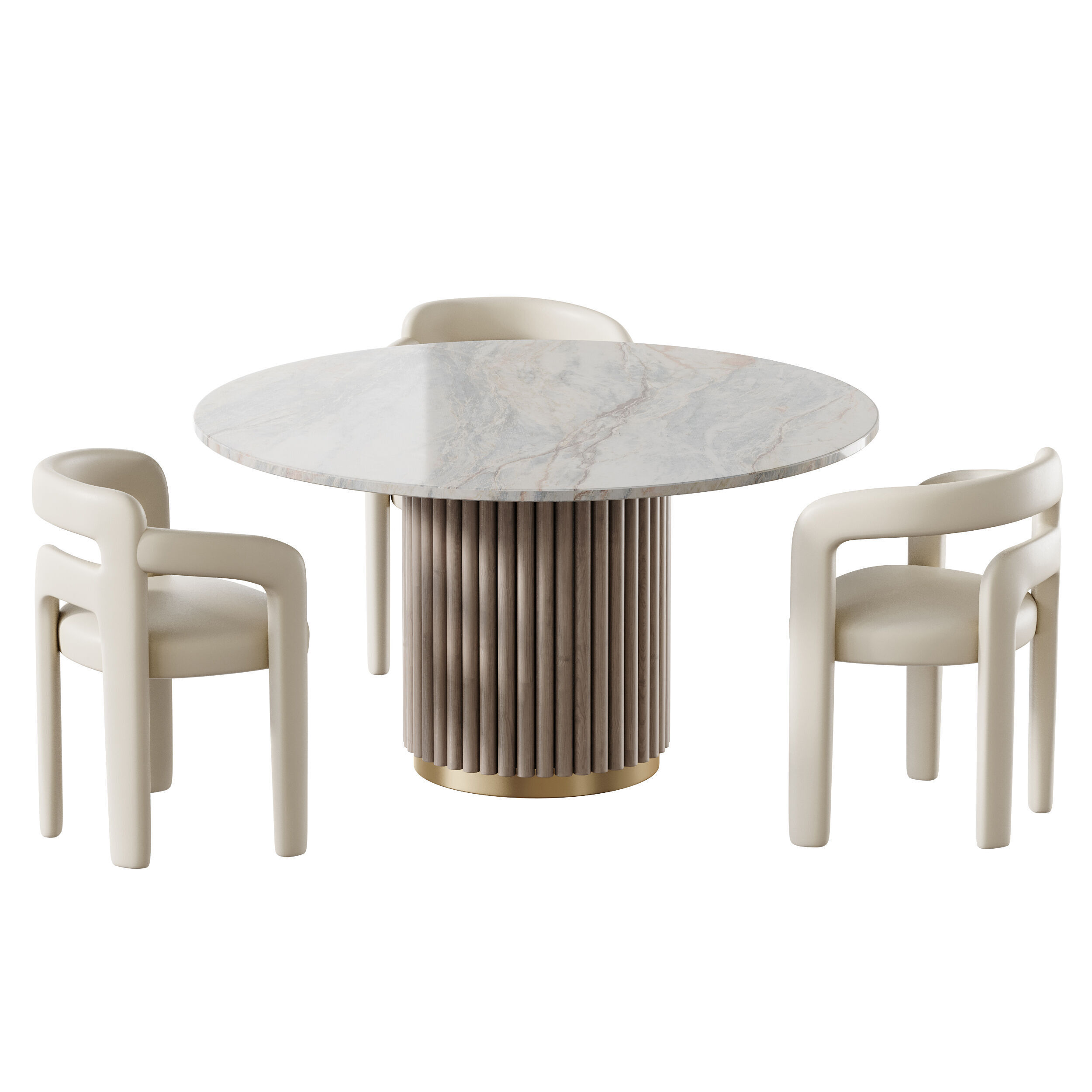 Dining table HAMBURG 3D model_7