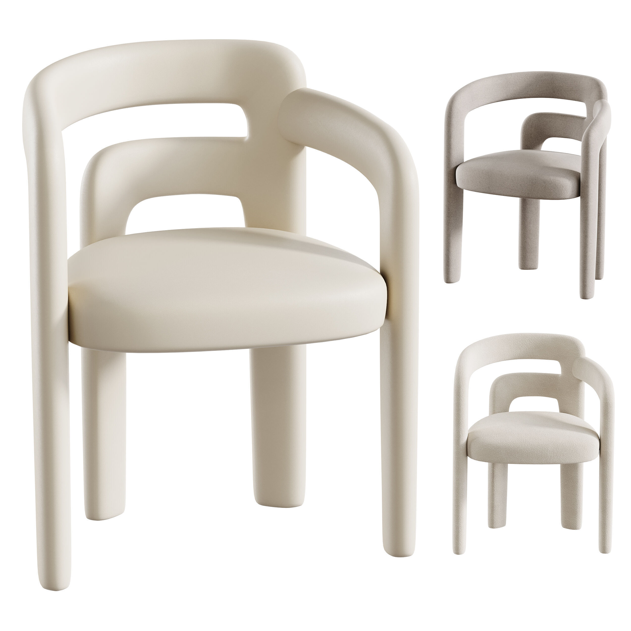 Dining table HAMBURG 3D model_6