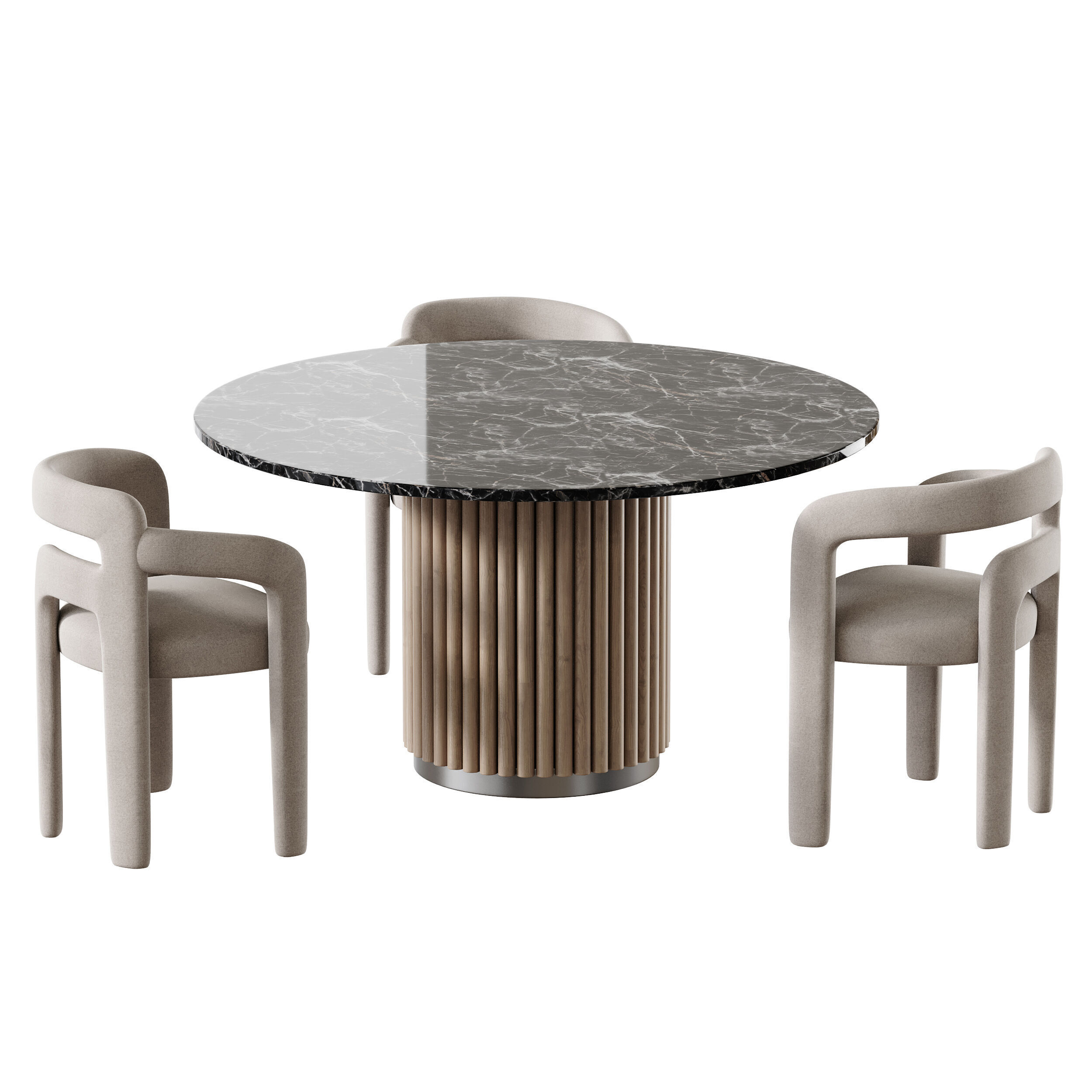 Dining table HAMBURG 3D model_11