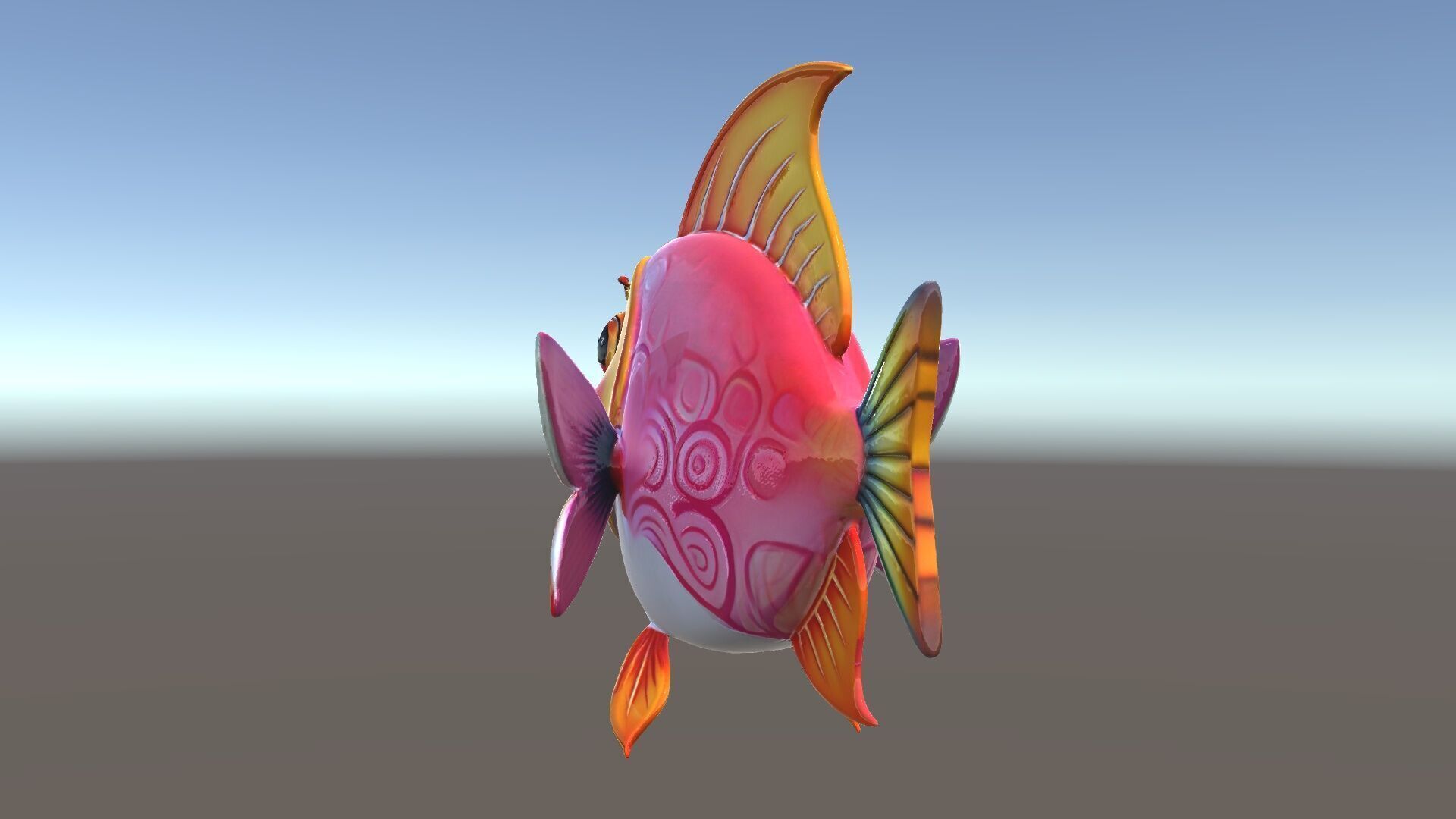 Cartoon Fish Character Model Pack Low-poly 3D model_34