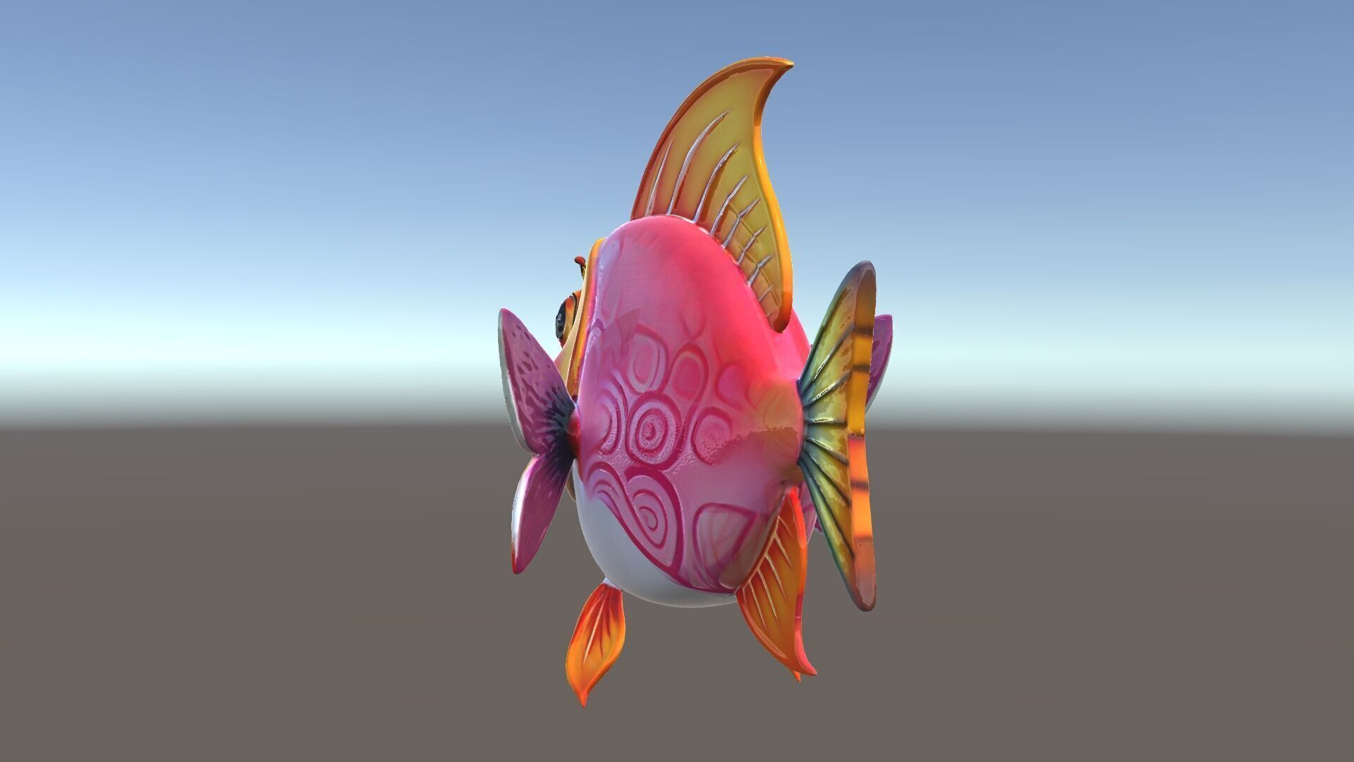 Cartoon Fish Character Model Pack Low-poly 3D model_5