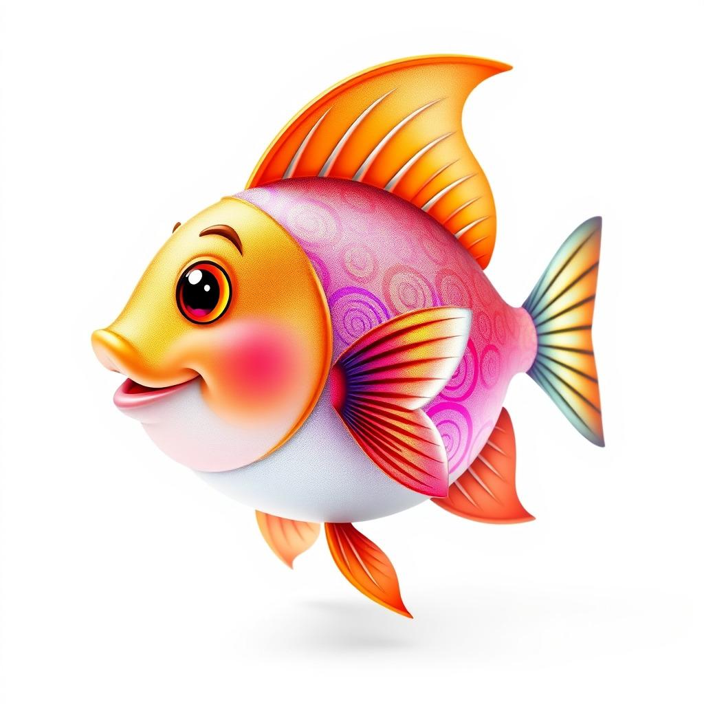 Cartoon Fish Character Model Pack Low-poly 3D model_2