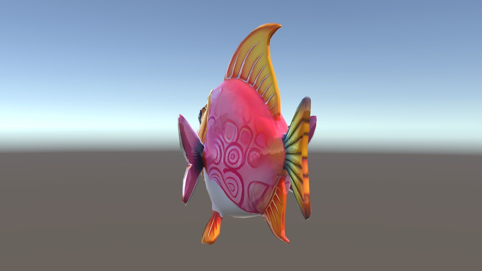 Cartoon Fish Character Model Pack Low-poly 3D model_35