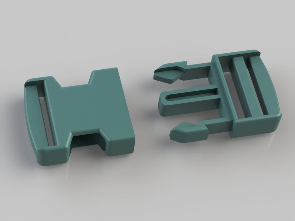 Fastex - snap buckles 3D print model_1