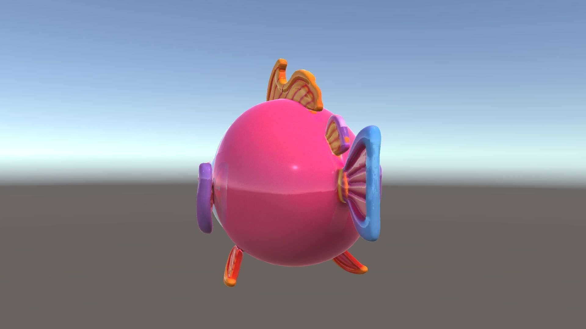 Cartoon Fish Character Model Pack Low-poly 3D model_34