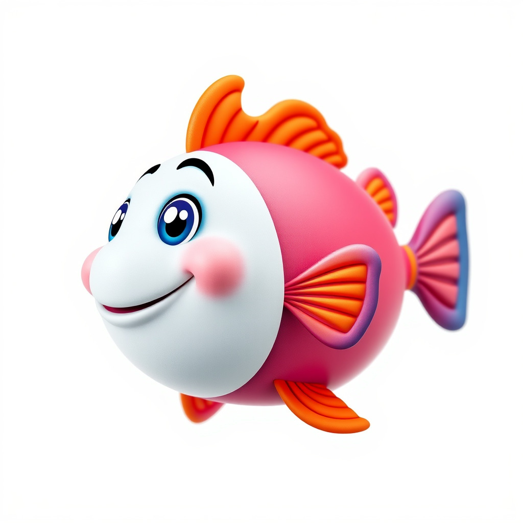 Cartoon Fish Character Model Pack Low-poly 3D model_2