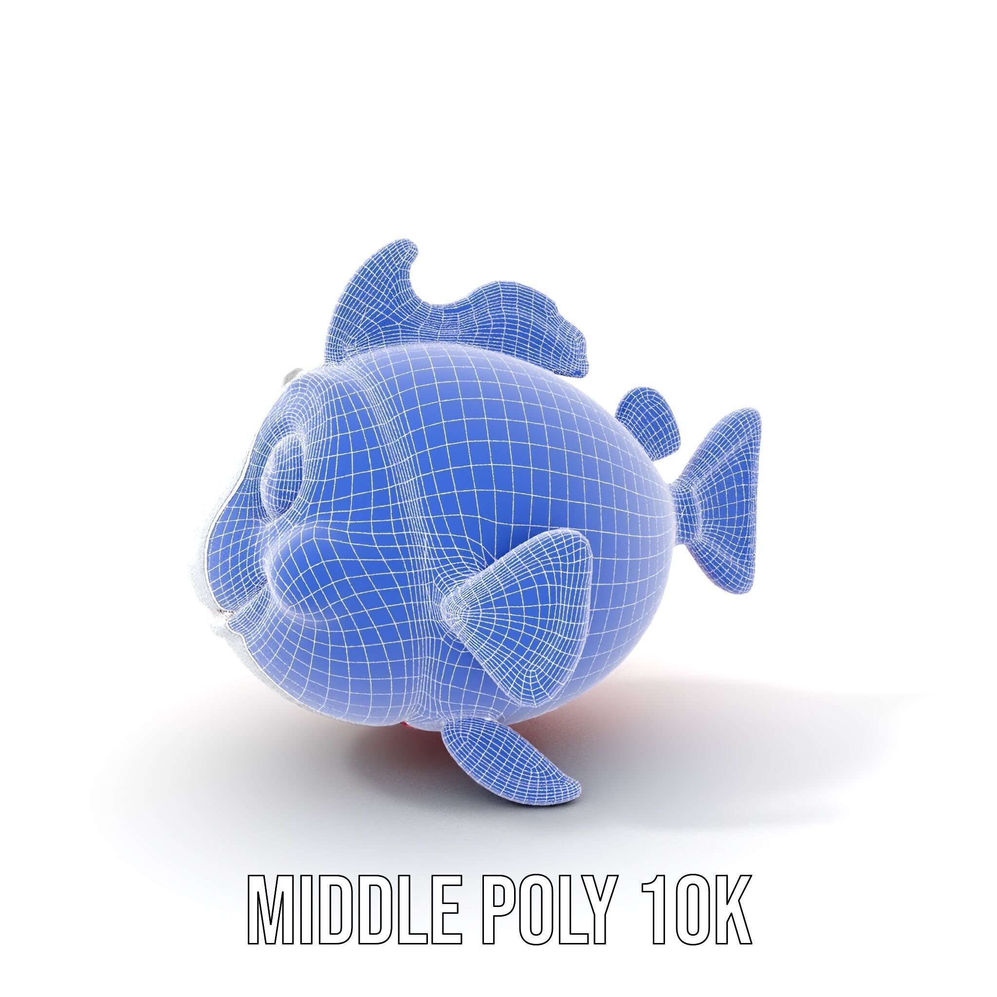 Cartoon Fish Character Model Pack Low-poly 3D model_19