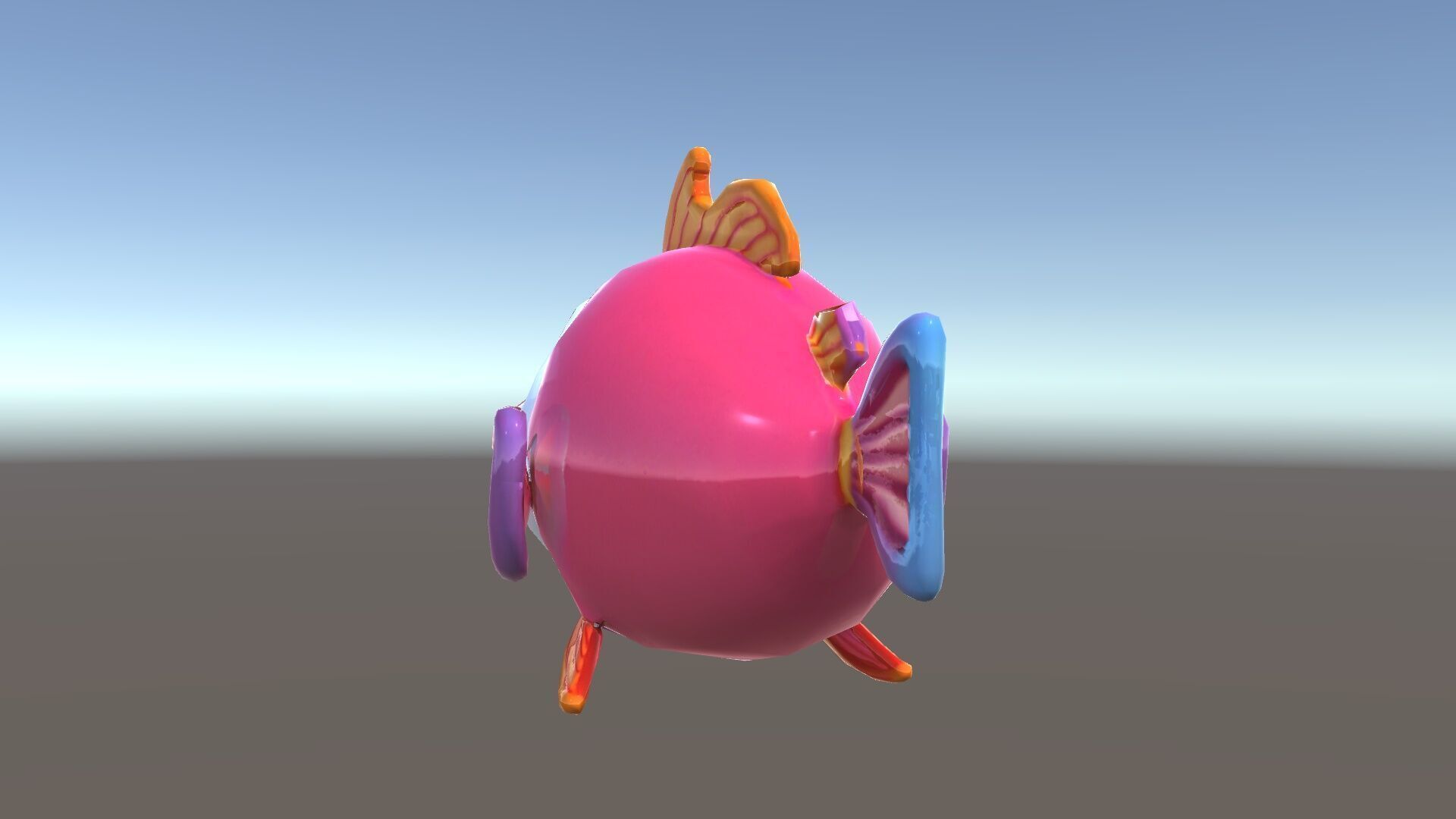 Cartoon Fish Character Model Pack Low-poly 3D model_35