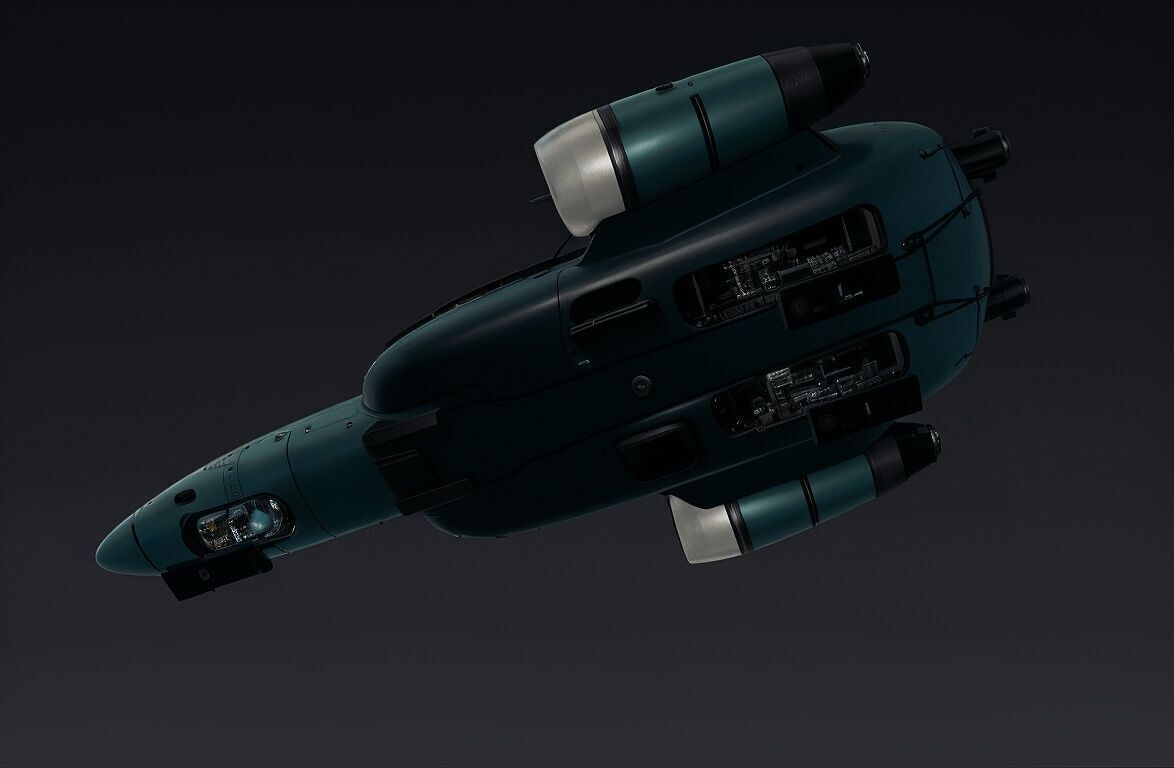 Modern Spaceship 3D model Low-poly 3D model_8