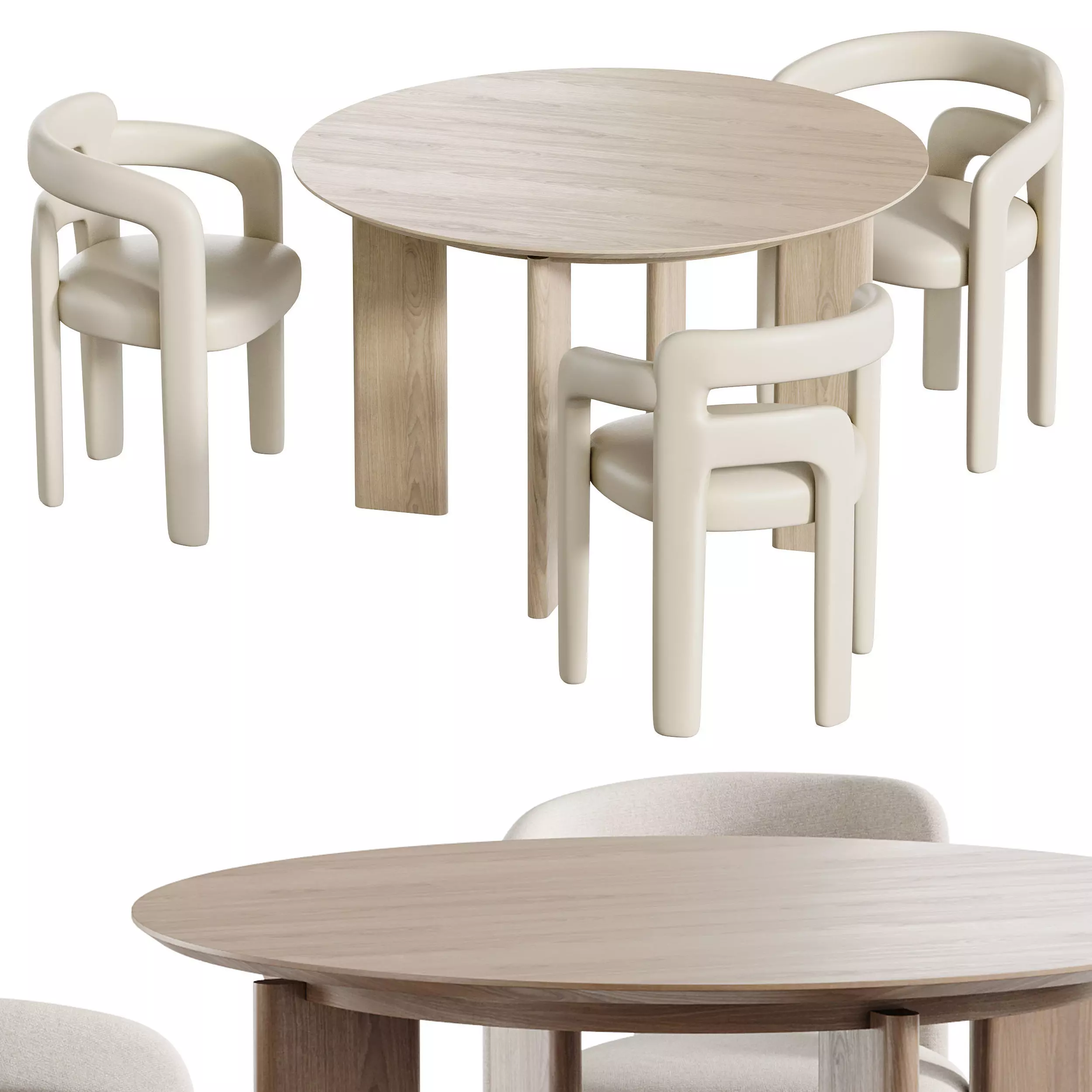 Dining table Kaho 3D model_0