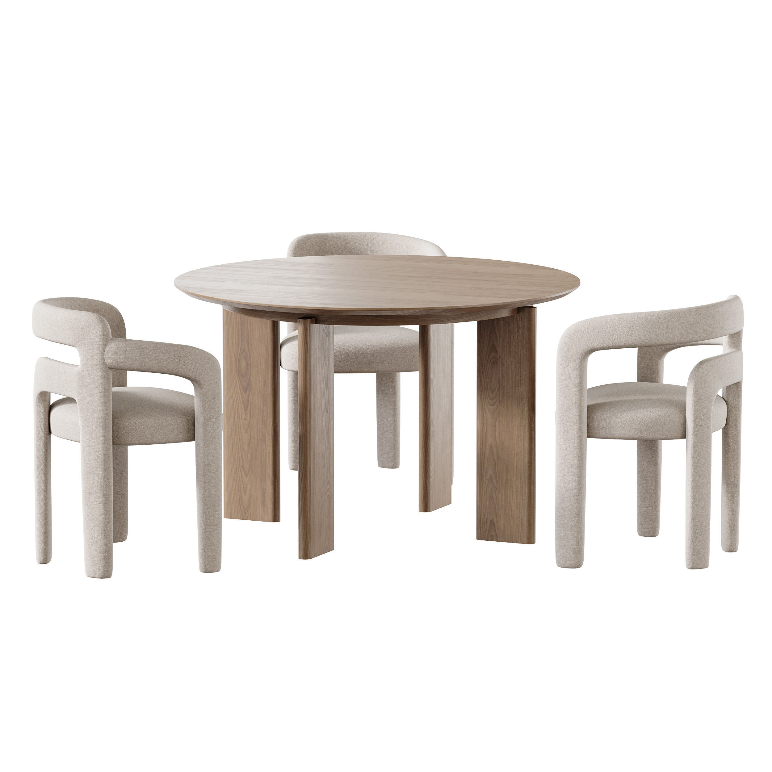 Dining table Kaho 3D model_9