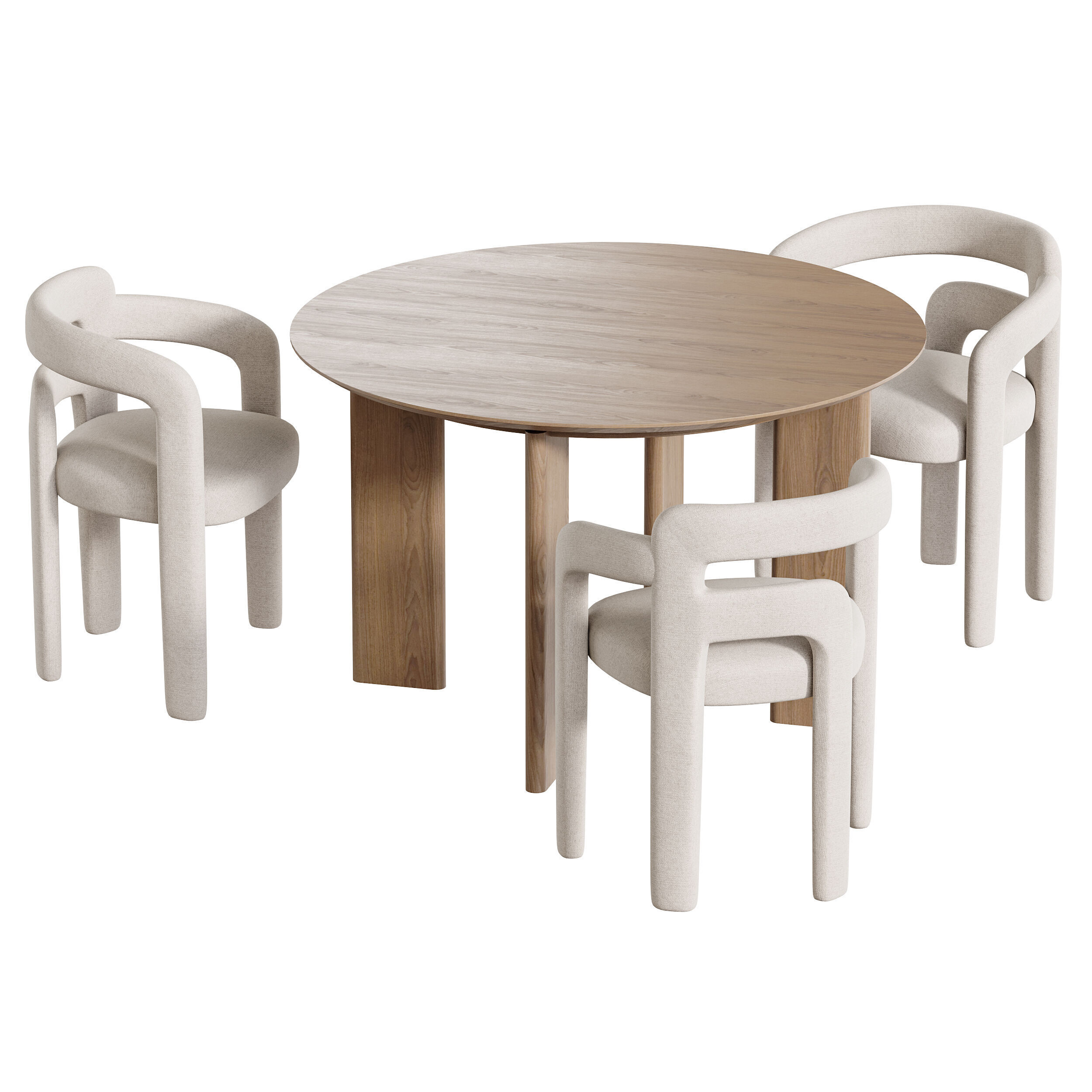 Dining table Kaho 3D model_4