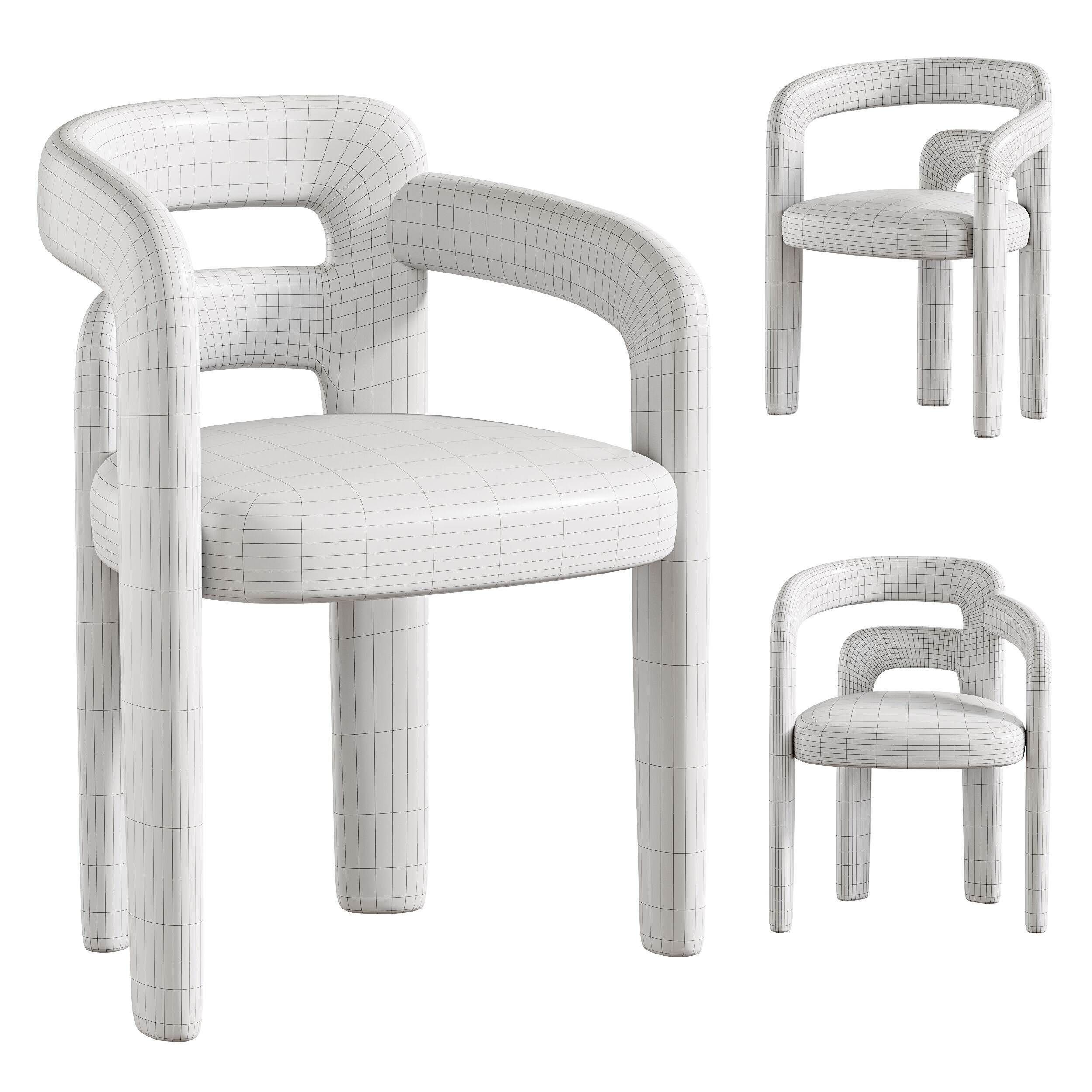 Dining table Kaho 3D model_14