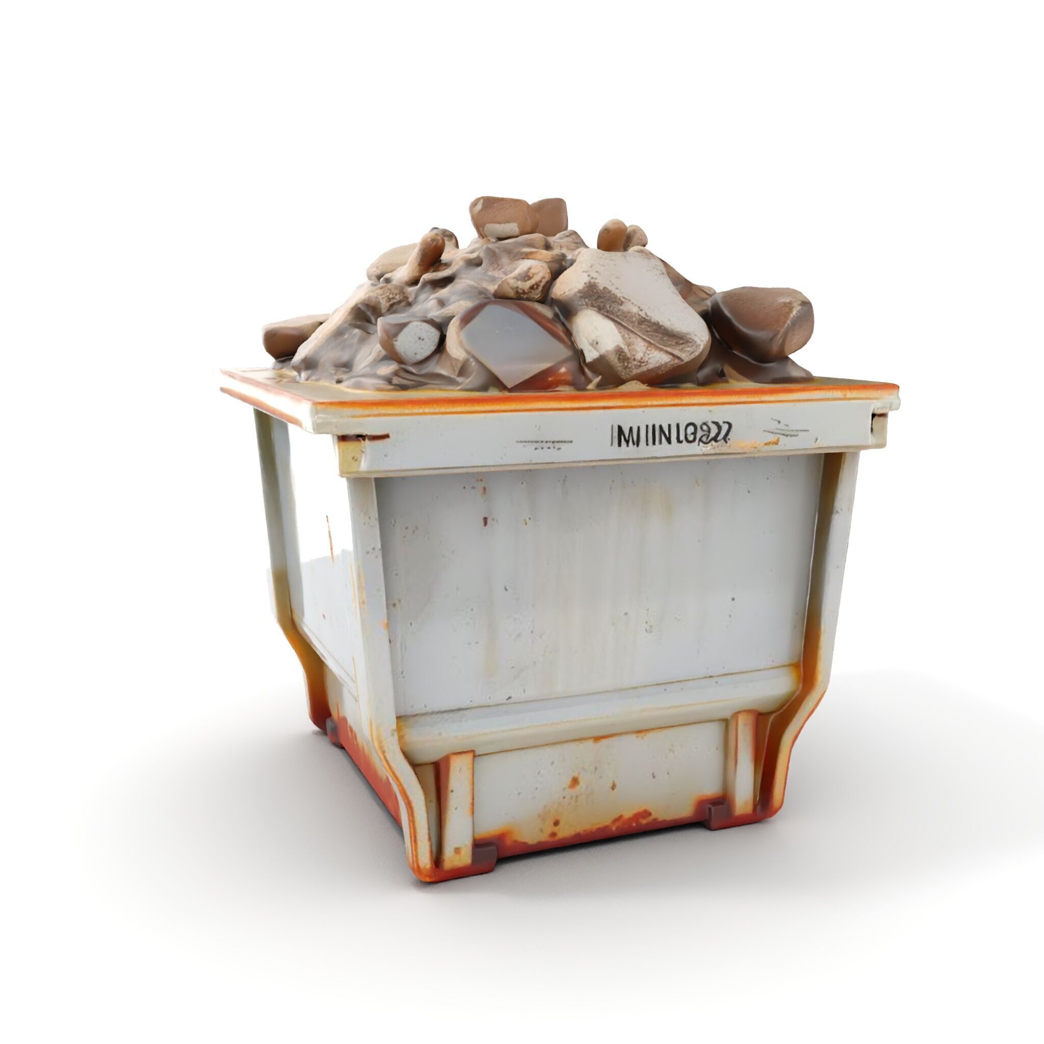 Industrial Dumpster with Debris Model Pack for Environment De... Low-poly 3D model_12