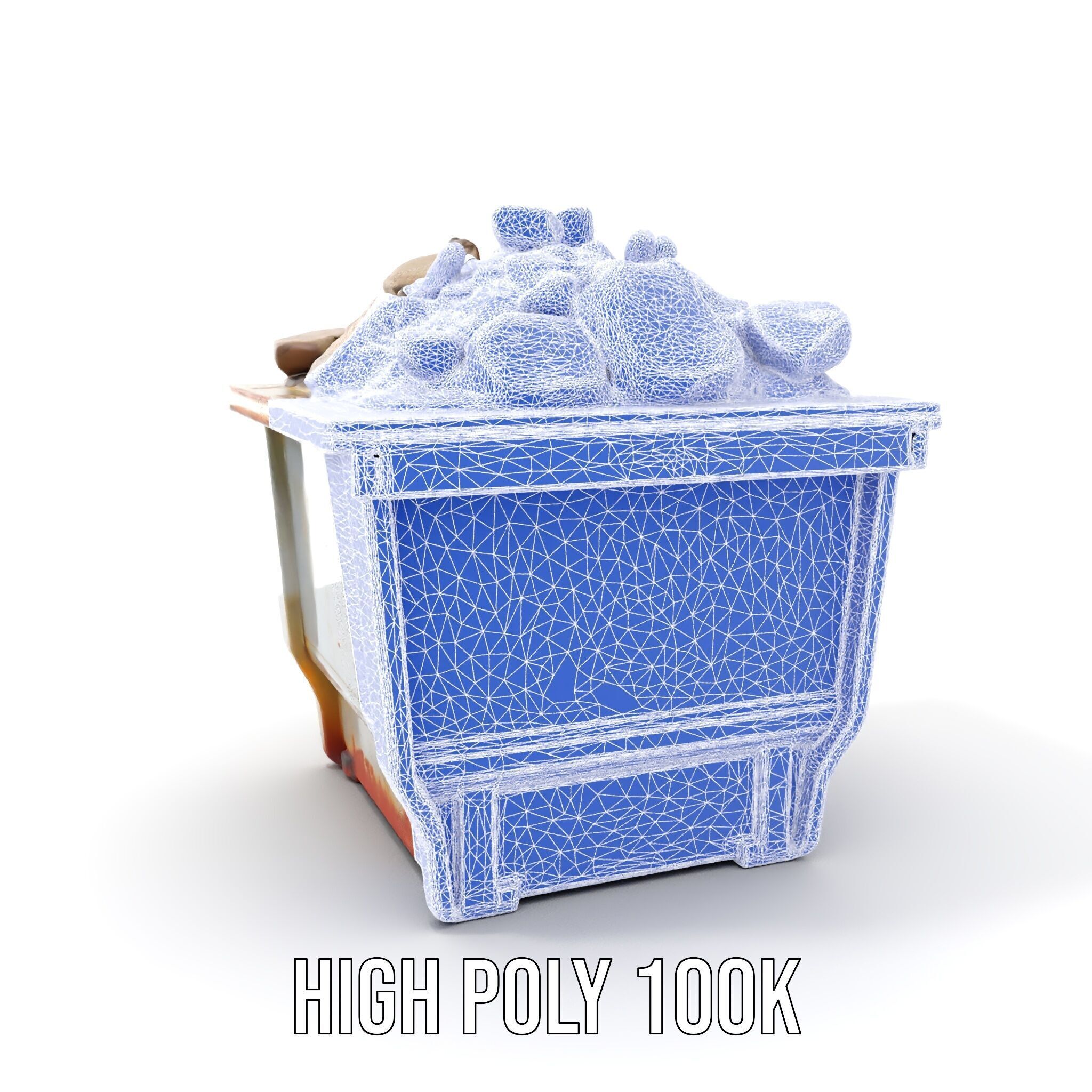 Industrial Dumpster with Debris Model Pack for Environment De... Low-poly 3D model_4