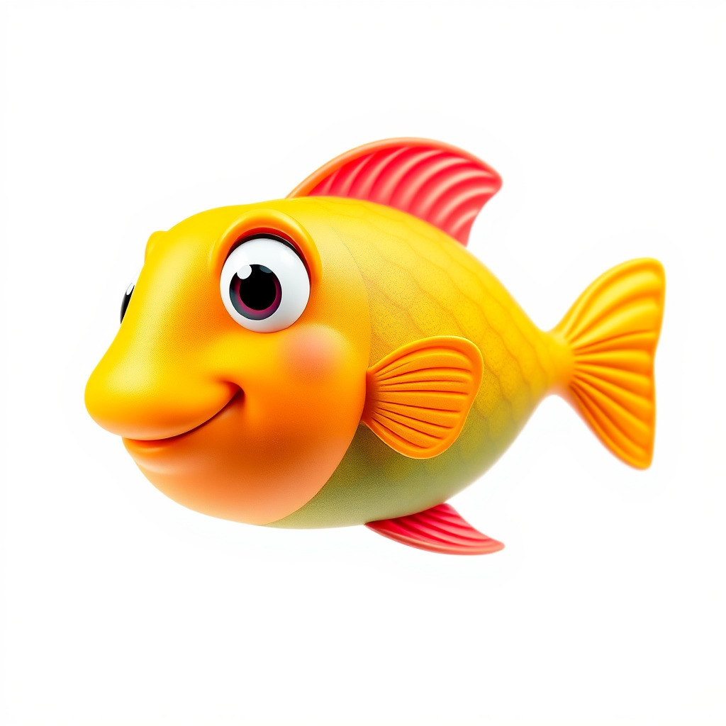 Colorful Cartoon Fish Model Pack with HighDetail Textures Low-poly 3D model_2